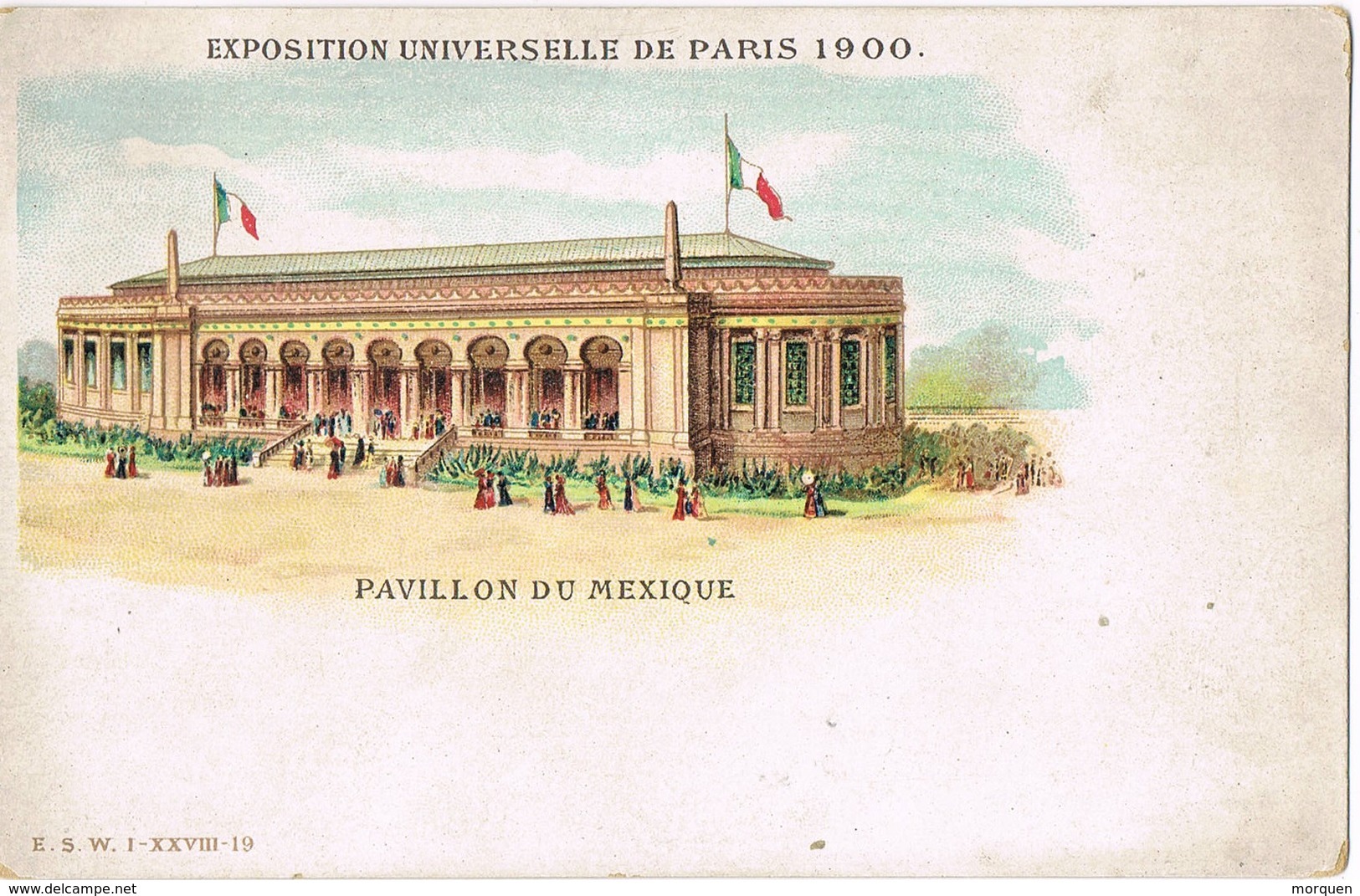 30514. Postal PARIS (France). Exposition Universelle Paris 1900. Pavillon MEXIQUE. Mexico - Exposiciones