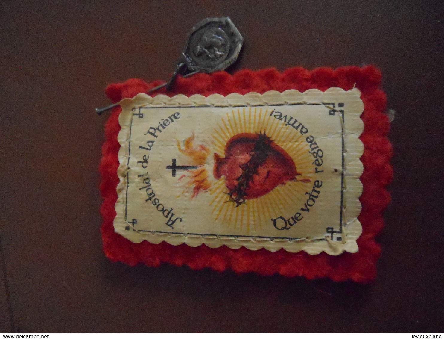 Religieux / Canada/ Ecusson Tissu +médaille / Apostolat De La Prière / Vers 1930-1950    CAN812 - Godsdienst & Esoterisme