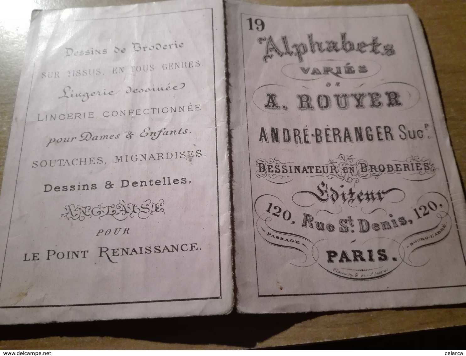 ALPHABETS VARIES A.ROUYER DESSINATEURS EN BRODERIE N°19 - Autres & Non Classés