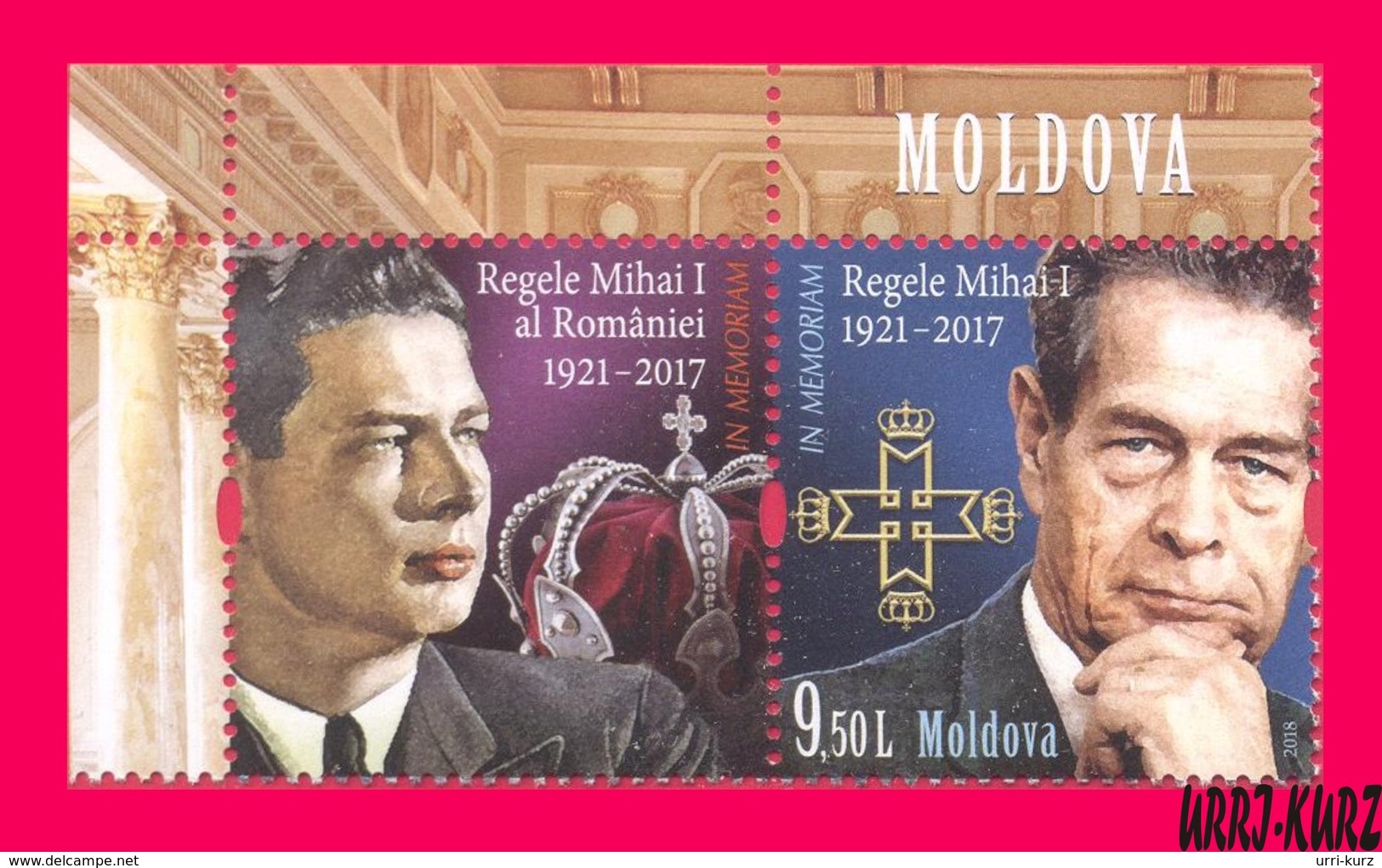 MOLDOVA 2018 Famous People Personalities Royalty Royals Last King Of Romania Mihai I (1921 – 2017) 1v+ Mi1072 Sc1008 MNH - Moldavia