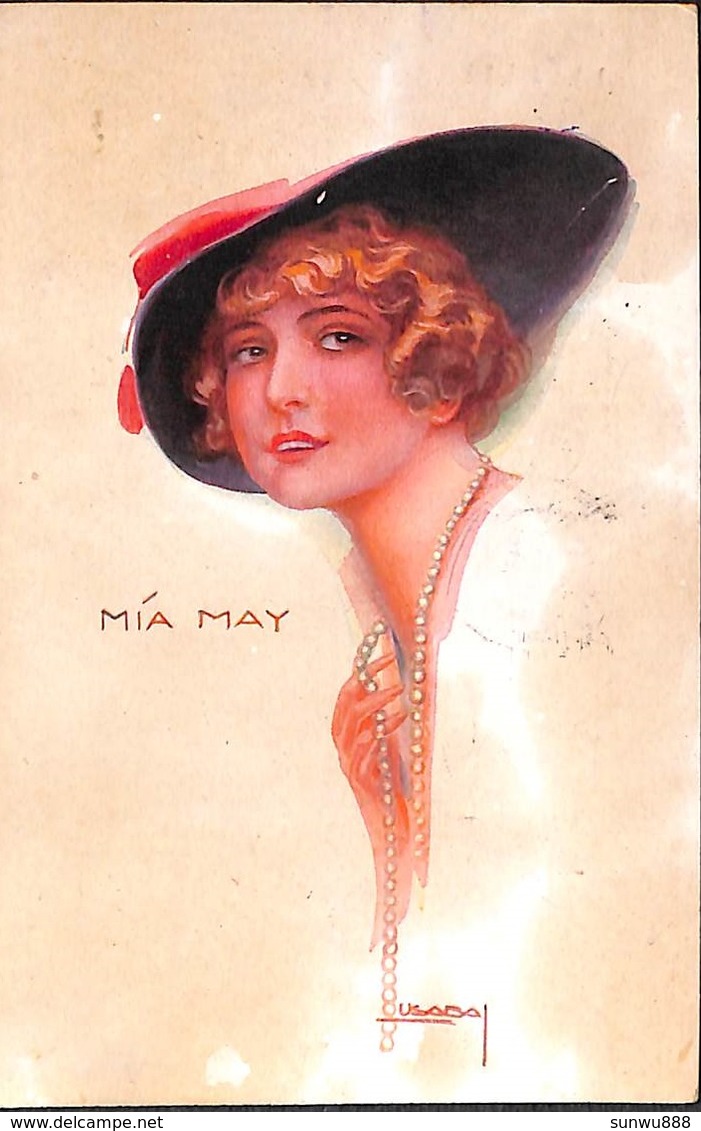 Usabal - Femme Woman Colorisée Chapeau Mia May (censure 1918) - Usabal