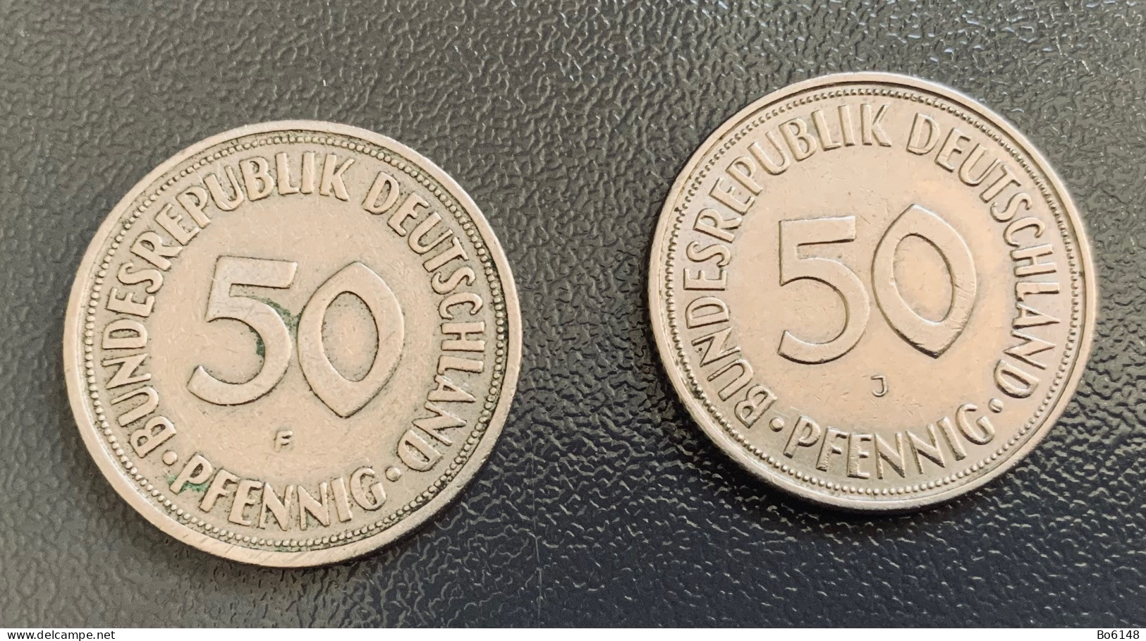 GERMANIA - DEUTSCHLAND 3 Monete 50 PFENNIG 1950 Zecca F, G E J - 50 Pfennig