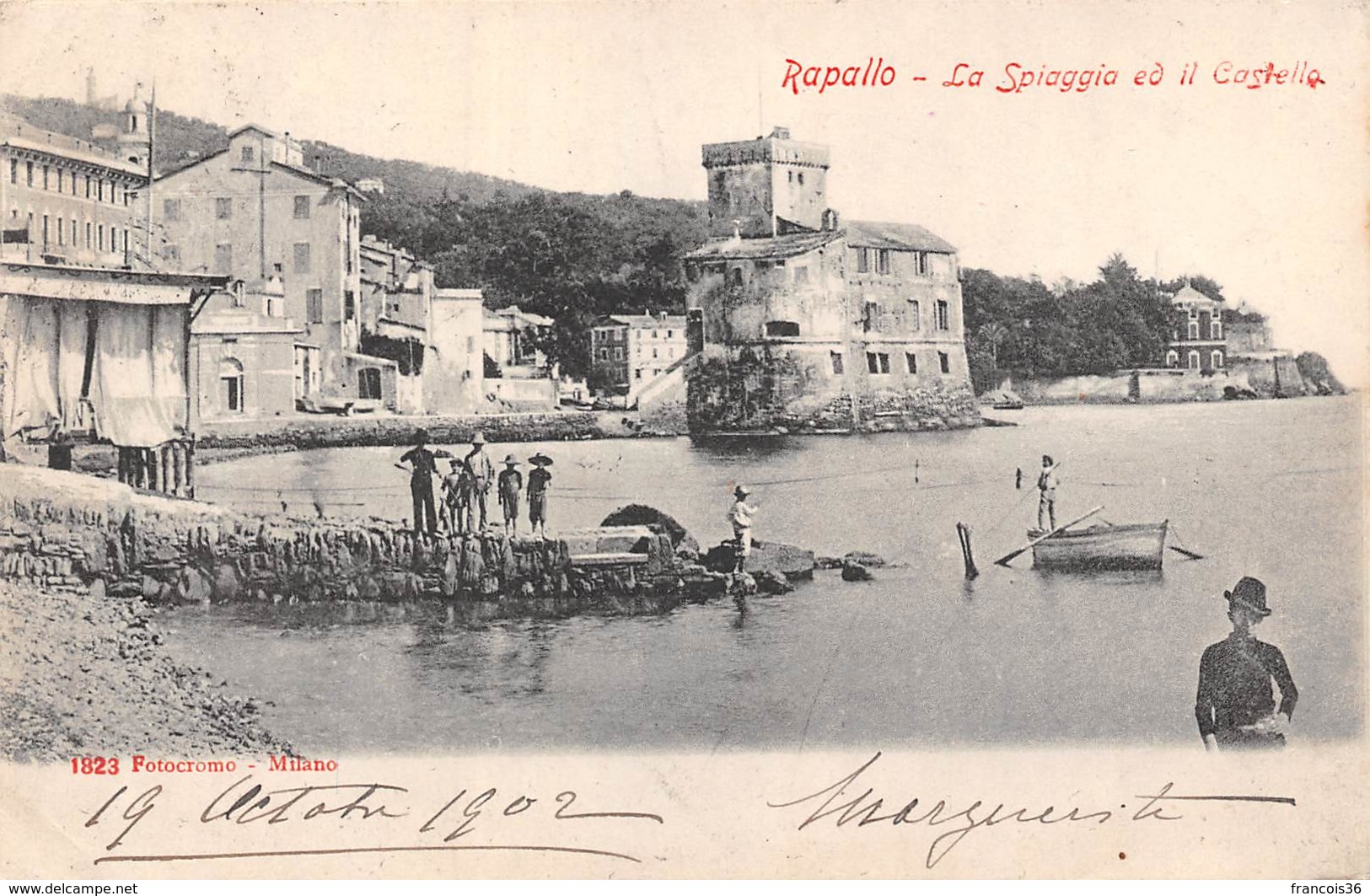 Rapallo - La Spiaggia Ed Il Castella - Italie - Other & Unclassified