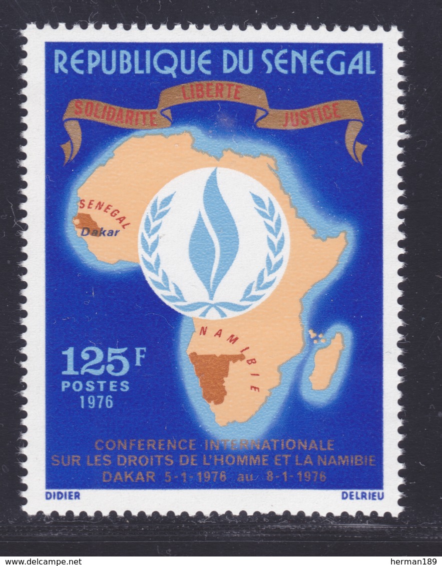 SENEGAL N°  420 ** MNH Neuf Sans Charnière, TB (D7998) Conférence Sur Les Droits De L'homme Et La Namibie -1976 - Senegal (1960-...)