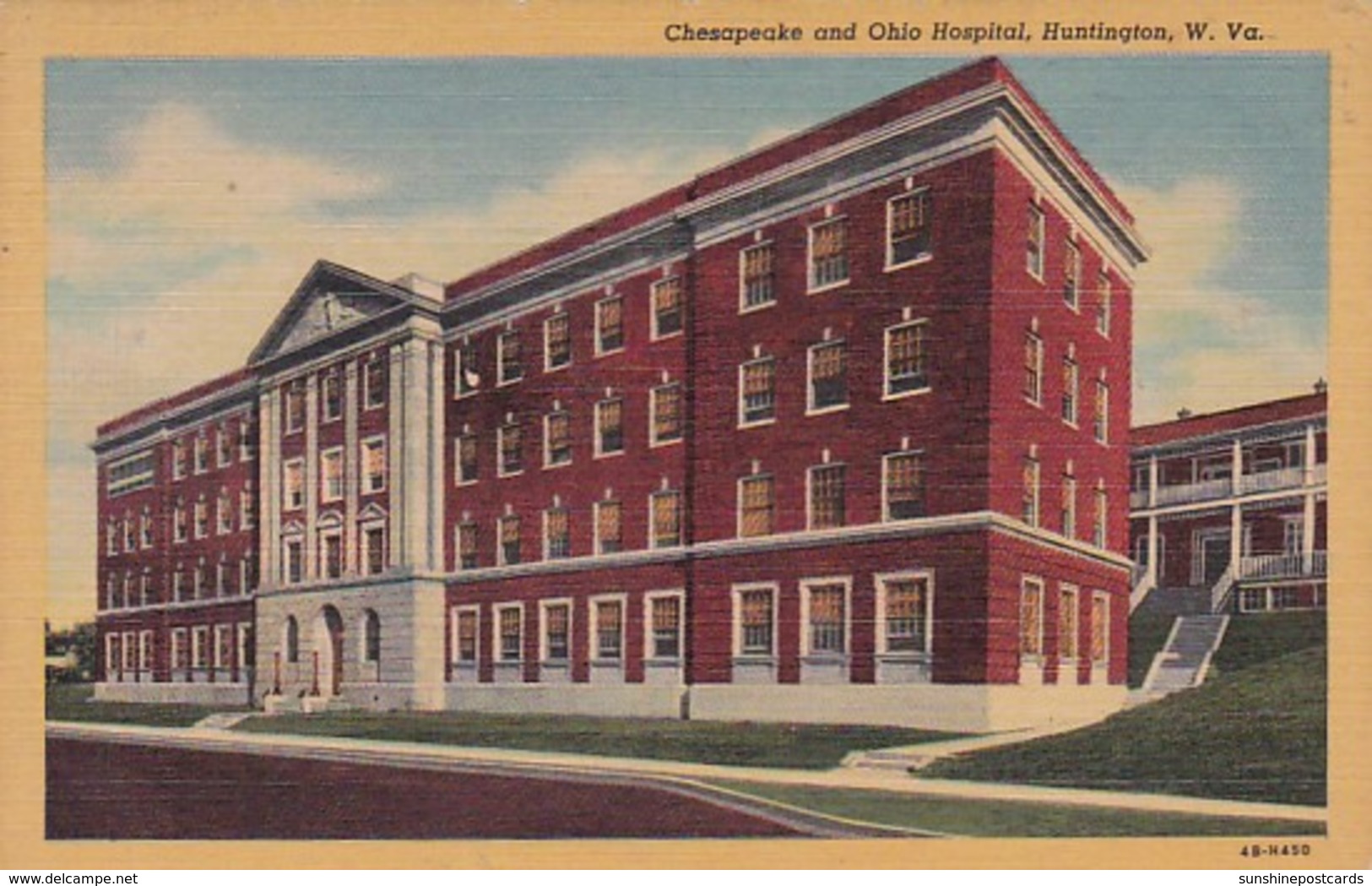 West Virginia Huntington Chesapeake And Ohio Hospital Curteich - Huntington