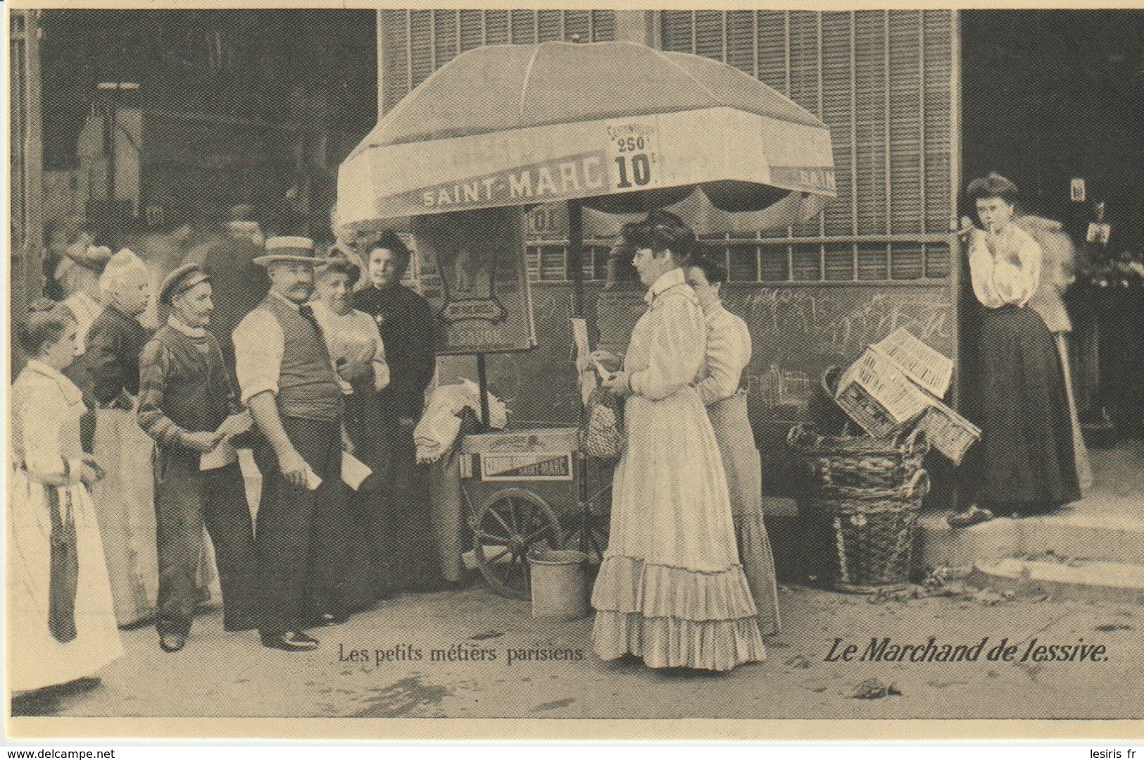 CPA - LES PETITS MÉTIERS PARISIENS - LE MARCHAND DE LESSIVE -  REPRODUCTION - CECODI - C’ÉTAIT LA FRANCE - Petits Métiers à Paris