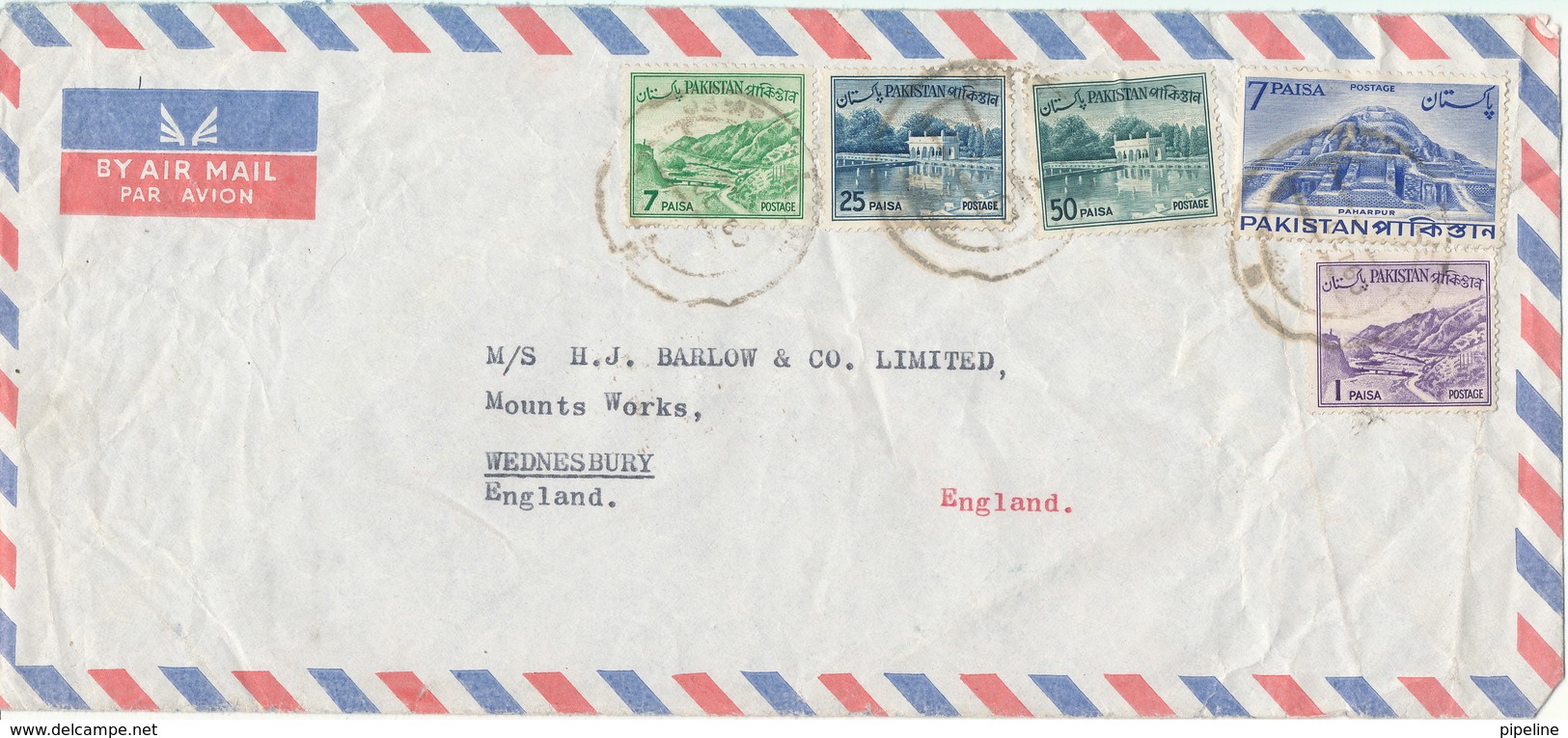 Pakistan Air Mail Cover Sent To England 1963 - Pakistan