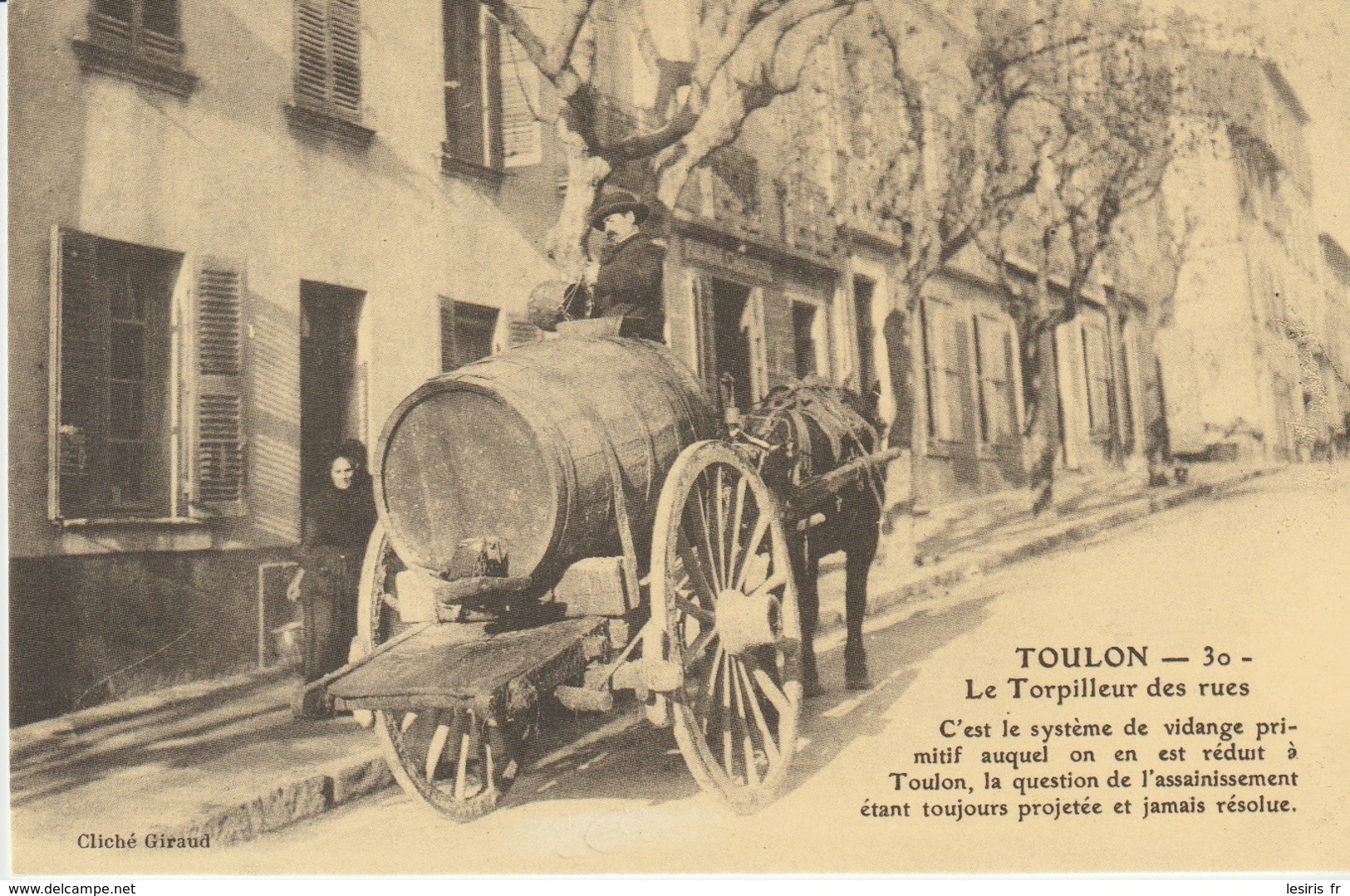 CPA - TOULON - LE TORPILLEUR DES RUES - REPRODUCTION - CECODI - C’ÉTAIT LA FRANCE - Toulon