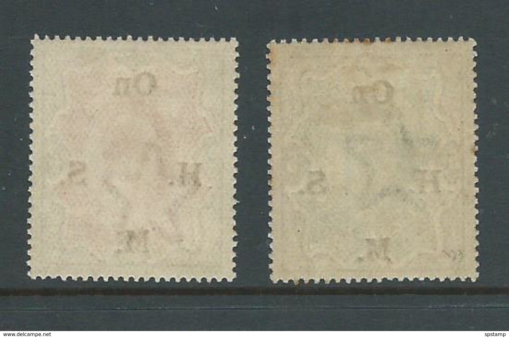 India Officials 1909 KEVII 2R & 5R High Values MLH - 1902-11 Koning Edward VII