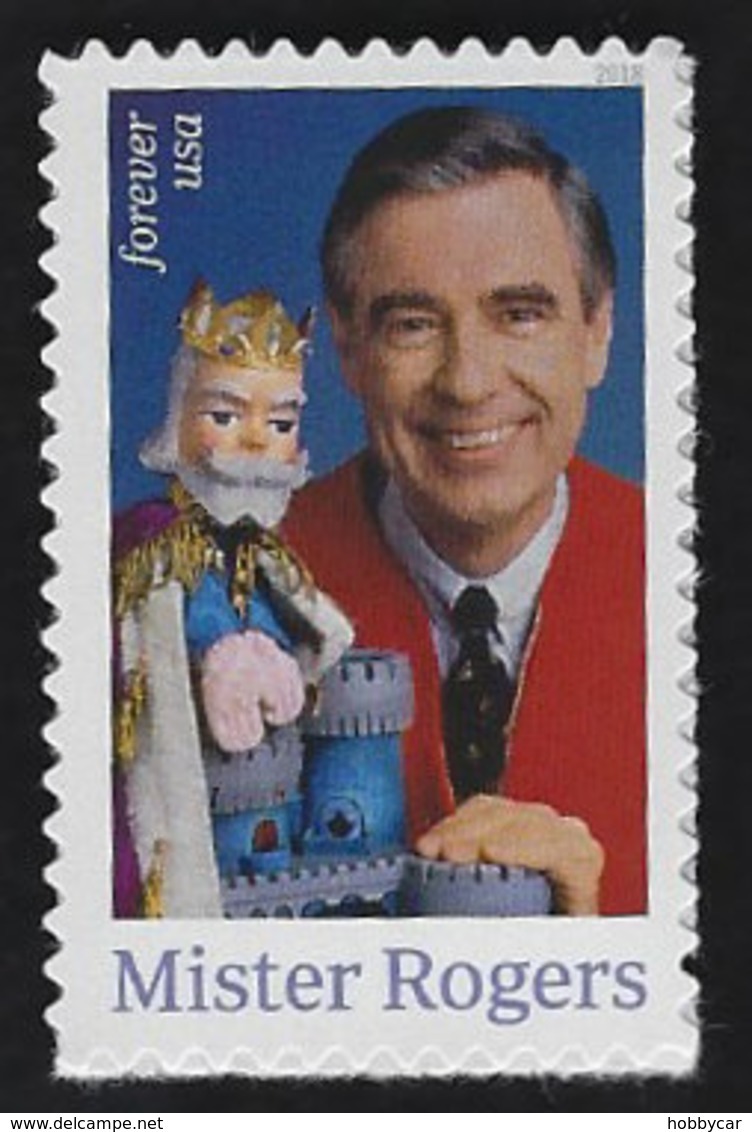 USA, 2018, 5275,Mister Rogers, Single Forever, MNH, VF - Unused Stamps