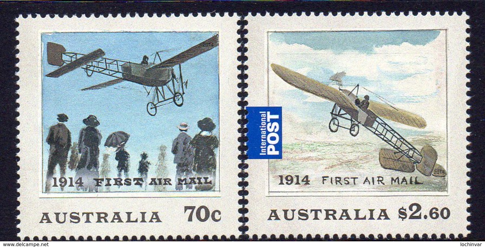 AUSTRALIA, 2014 1st AIRMAIL CENTENARY 2 MNH - Mint Stamps