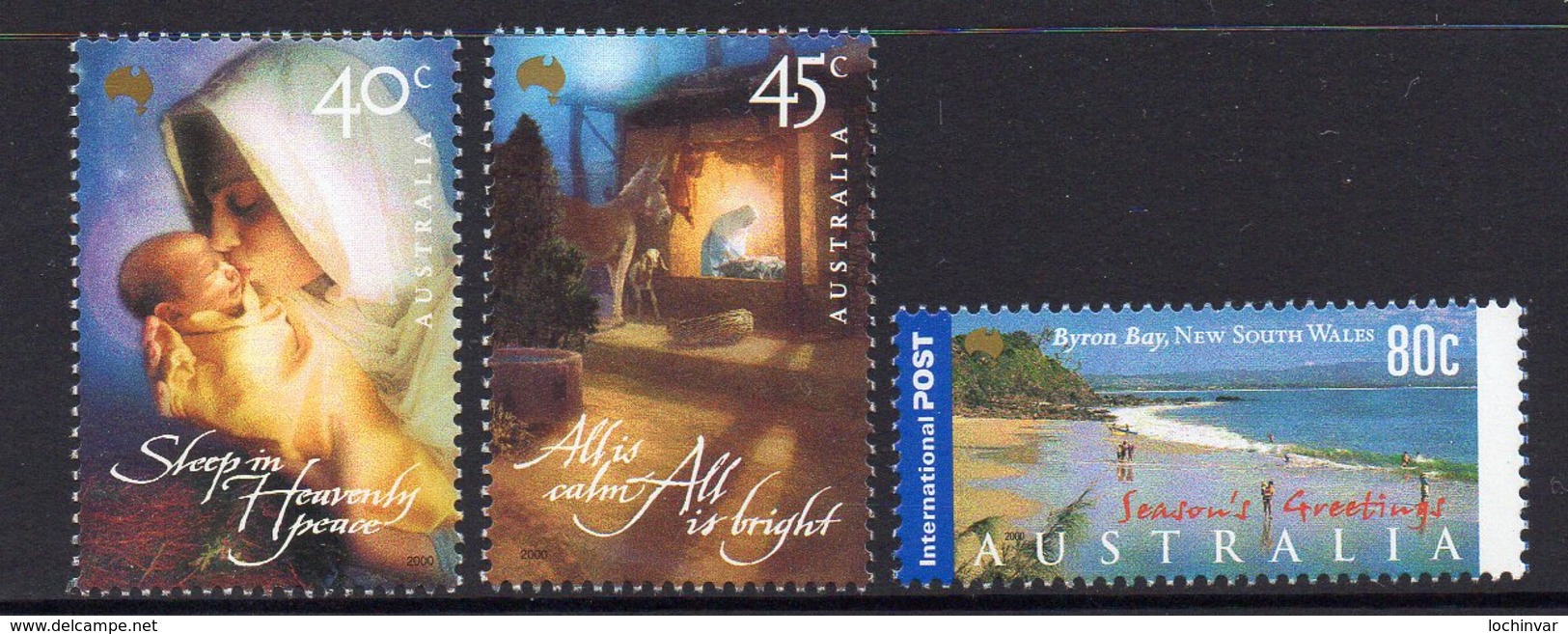 AUSTRALIA, 2000 XMAS 3 MNH - Neufs