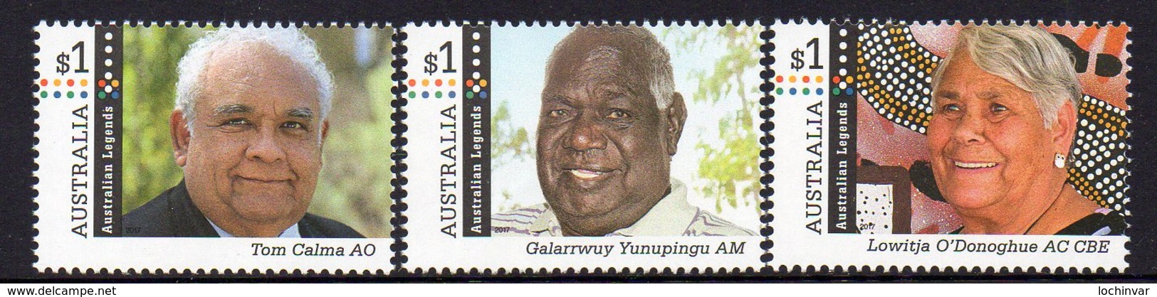 AUSTRALIA, 2017 AUSSIE LEGENDS 3 MNH - Mint Stamps
