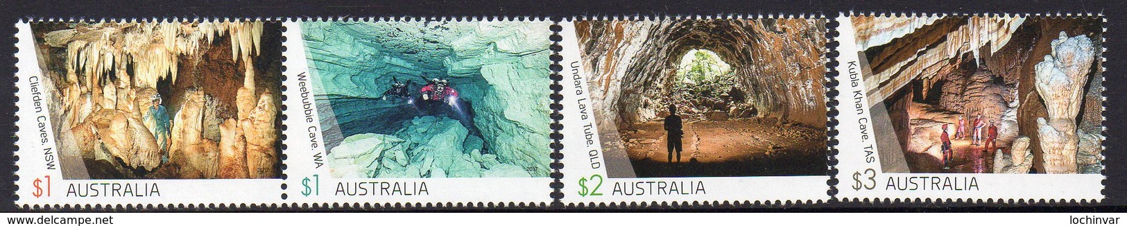 AUSTRALIA, 2017 CAVES 4 MNH - Mint Stamps