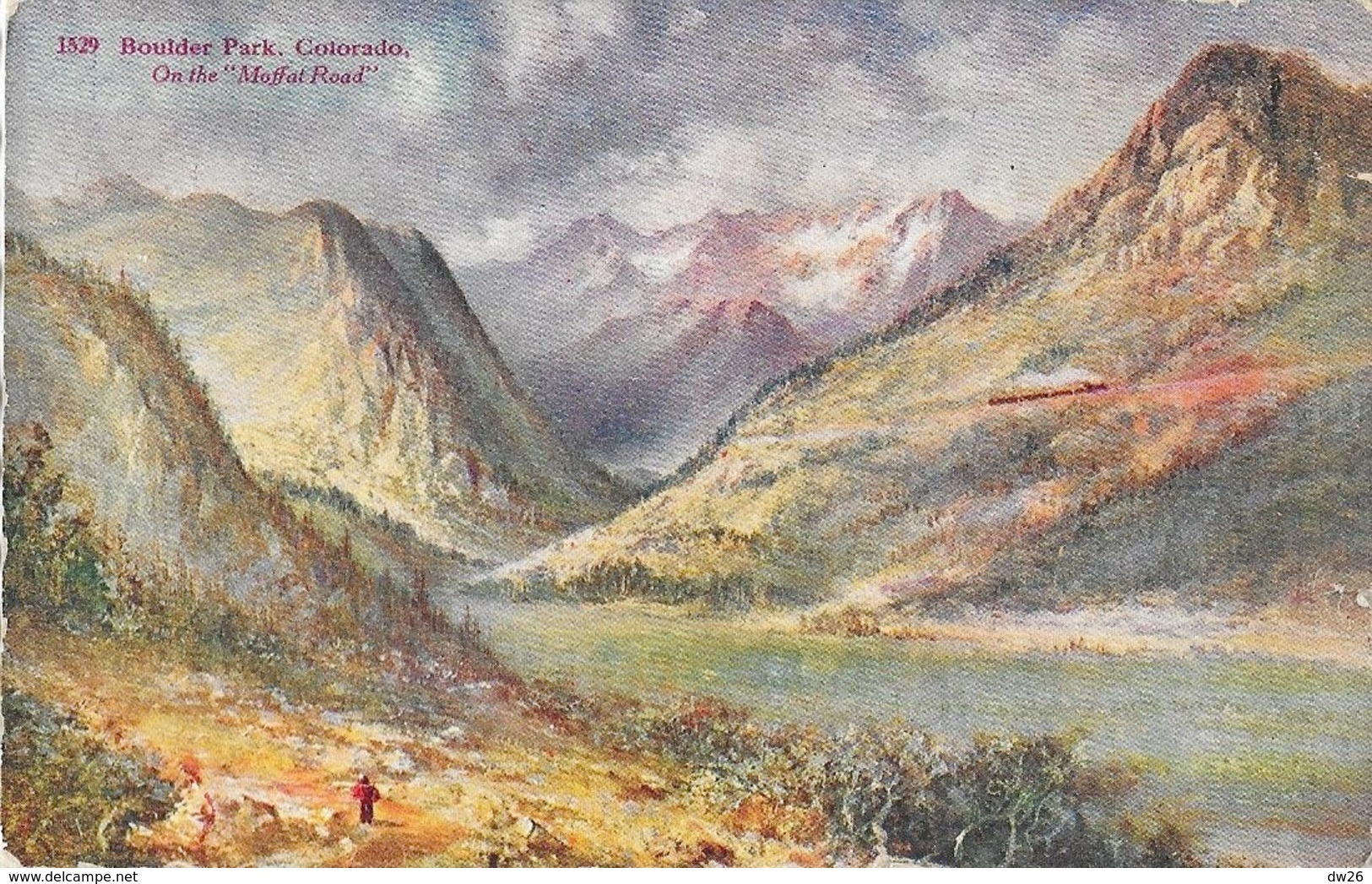 Boulder Park, Co Colorado - Illustration: On The Moffat Road - Post Card N° 1529 - Andere & Zonder Classificatie