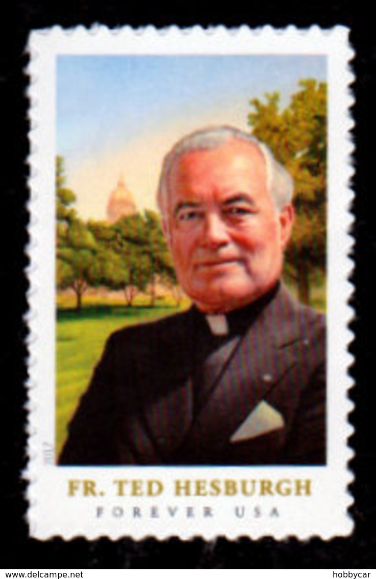 USA, 2017 Scott #5241, Father Theodore Hesburgh,  Forever, Single, MNH, VF - Ongebruikt