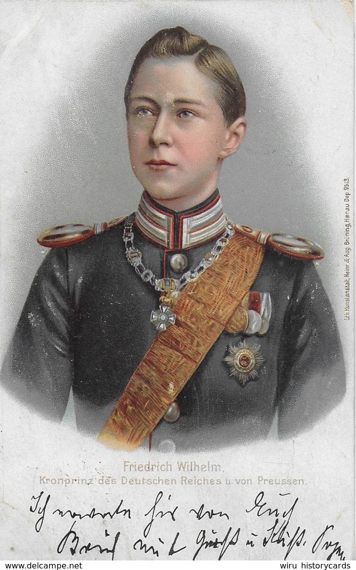 AK 0112  Friedrich Wilhelm - Kronprinz Des Deutschen Reiches U. Von Preussen Um 1900 - Politische Und Militärische Männer