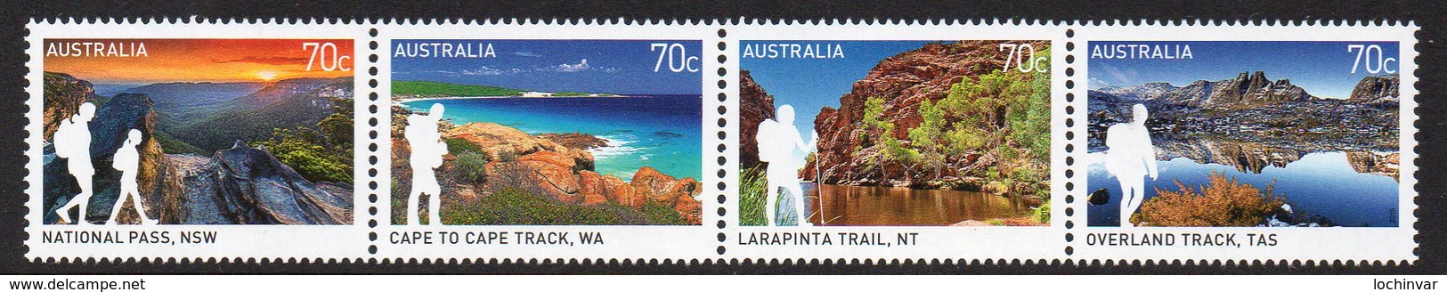 AUSTRALIA, 2015 WALKS STRIP 4 MNH - Mint Stamps