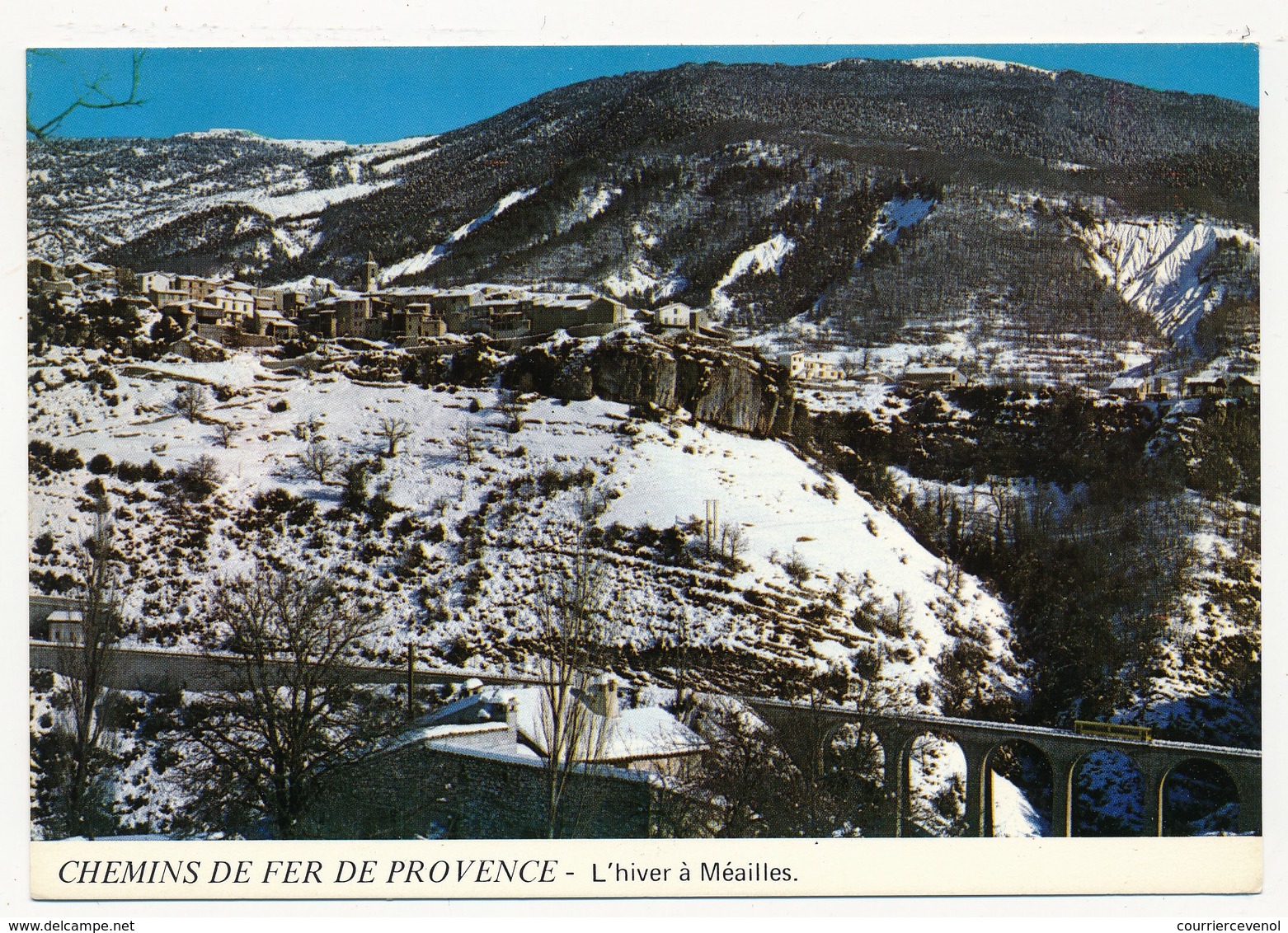 CPM - MEAILLES (Basses Alpes) - Chemins De Fer De Provence - L'Hiver à Méailles - Autres & Non Classés