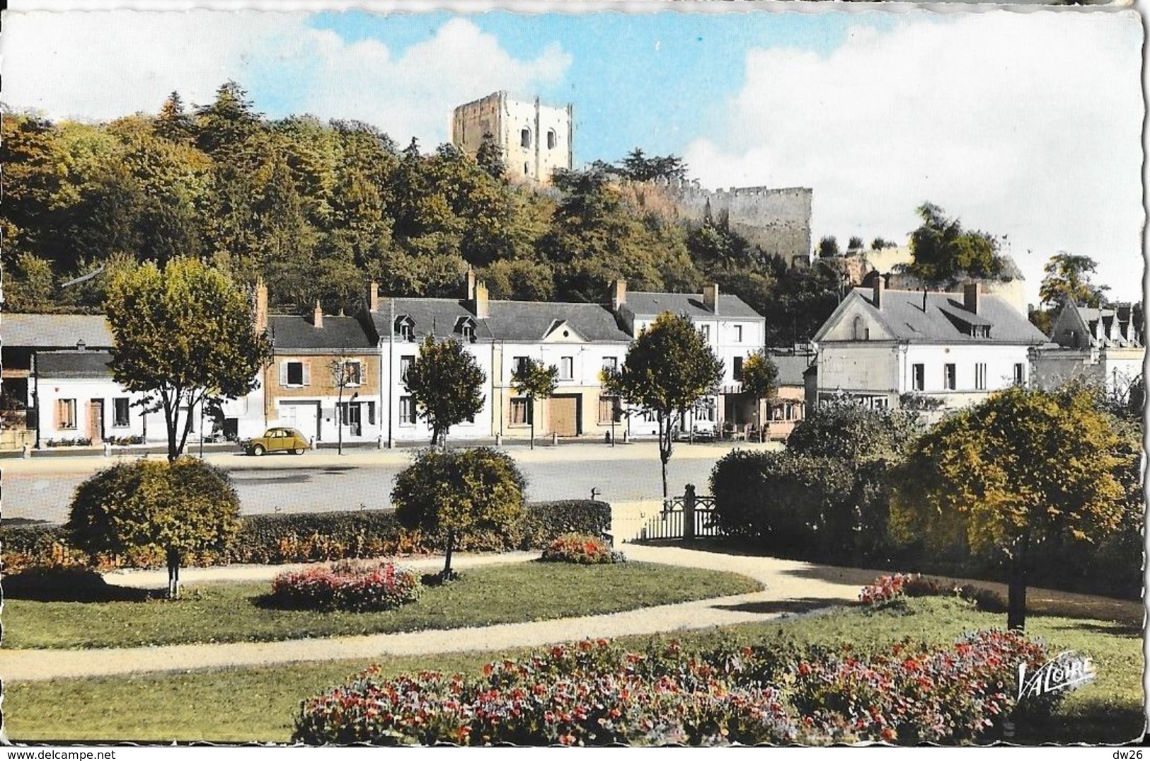 En Touraine, Montrichard (Loir-et-Cher) - Le Jardin Public Et Le Donjon - Editions Valoire - Carte Colorisée N° 4.571 - Montrichard