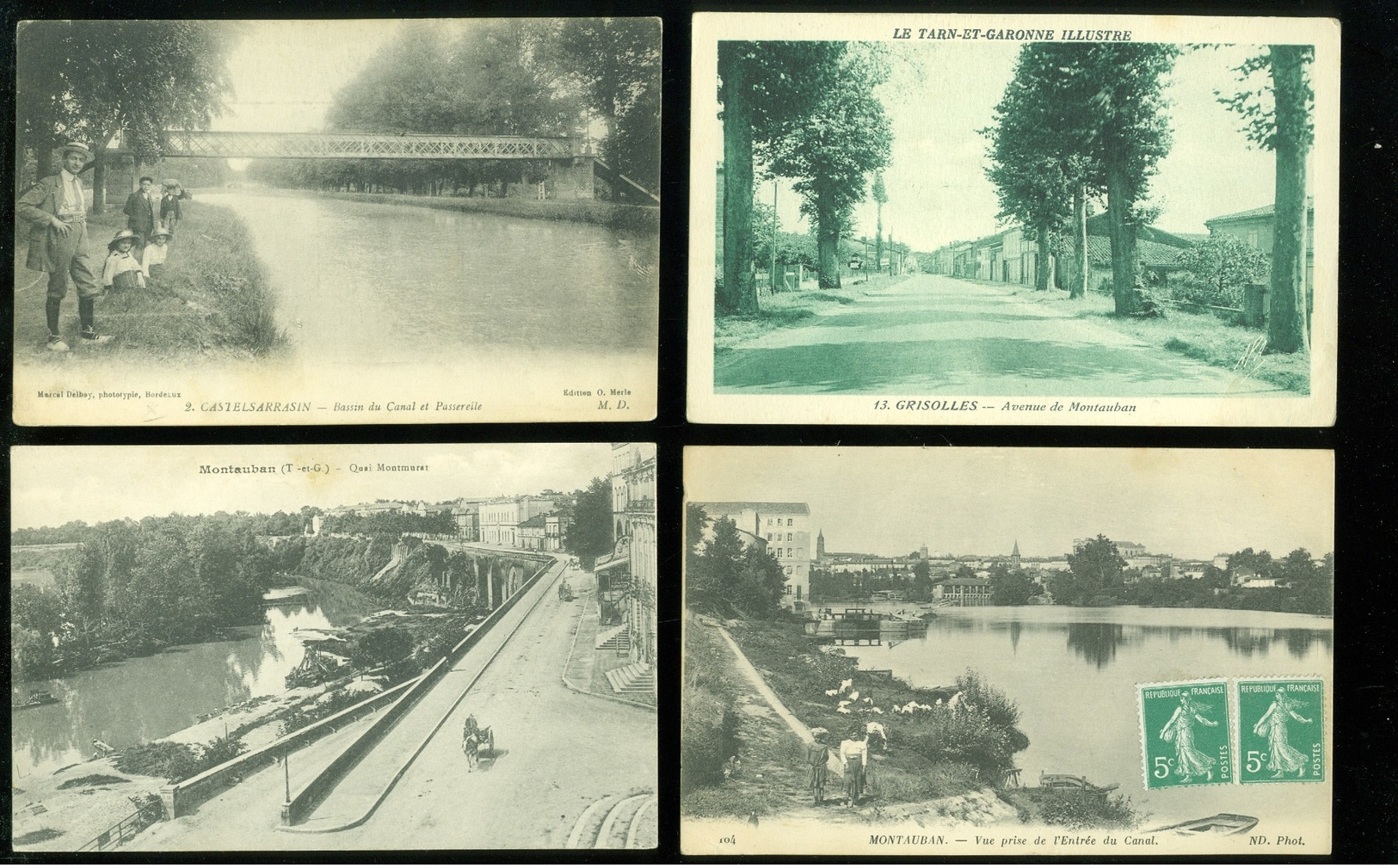 Lot De 20 Cartes Postales De France  Tarn - Et - Garonne        Lot Van 20 Postkaarten Van Frankrijk ( 82 ) - 20 Scans - 5 - 99 Cartes