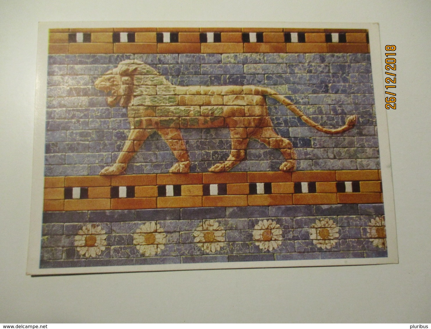 Germany  BERLIN STATE MUSEUM , BABYLON ORIENTAL COLLECTION , LION   , OLD POSTCARD   , O - Museen