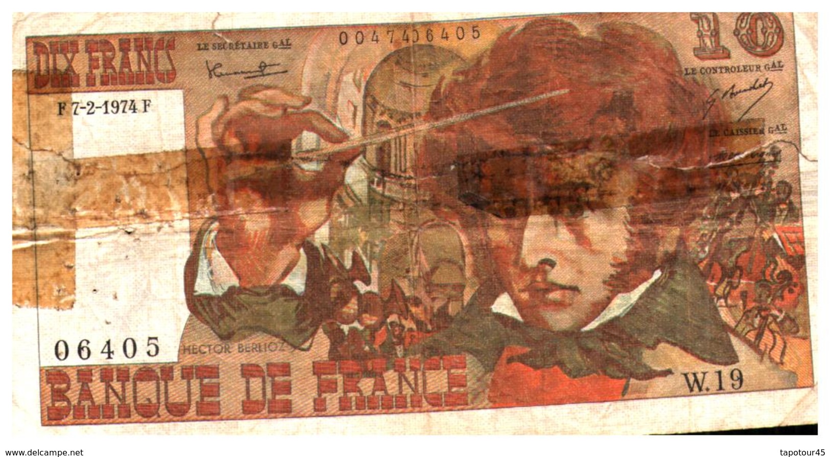 Billet  >  France > 10  Francs  1974 - 10 F 1972-1978 ''Berlioz''