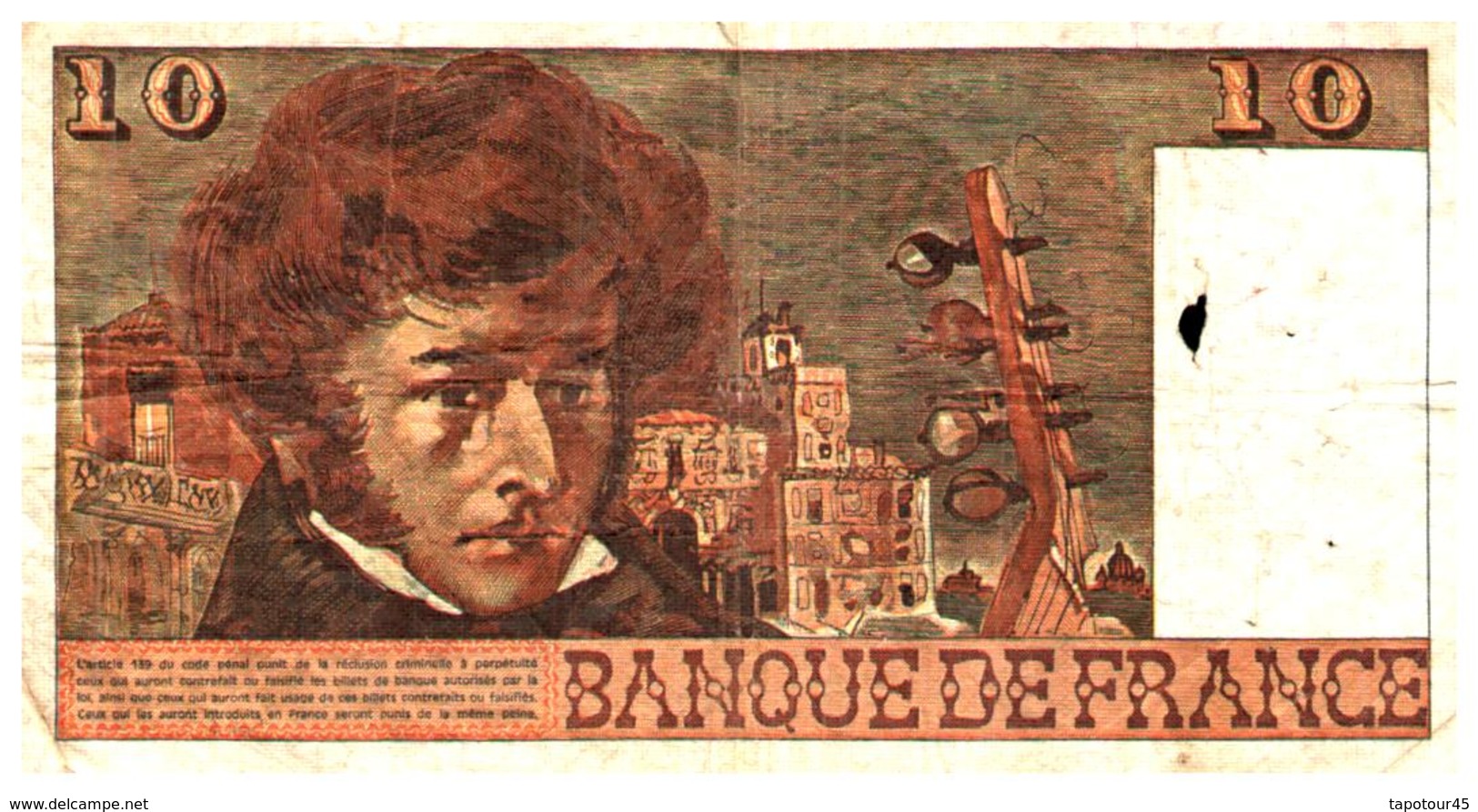 Billet  >  France > 10  Francs  1976 - 10 F 1972-1978 ''Berlioz''