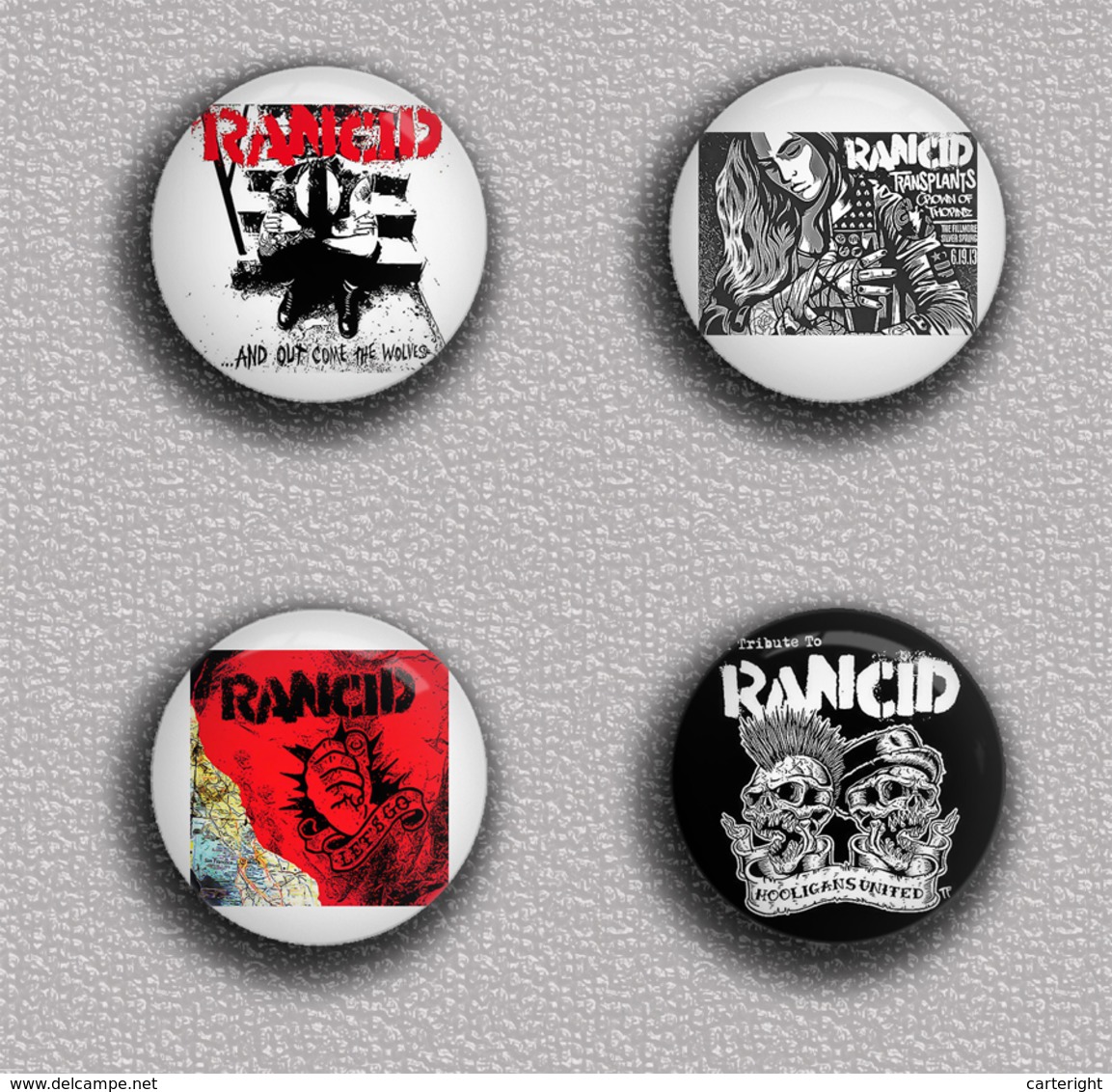 35 X Rancid Band Music Fan ART BADGE BUTTON PIN SET 1 (1inch/25mm Diameter) - Musique