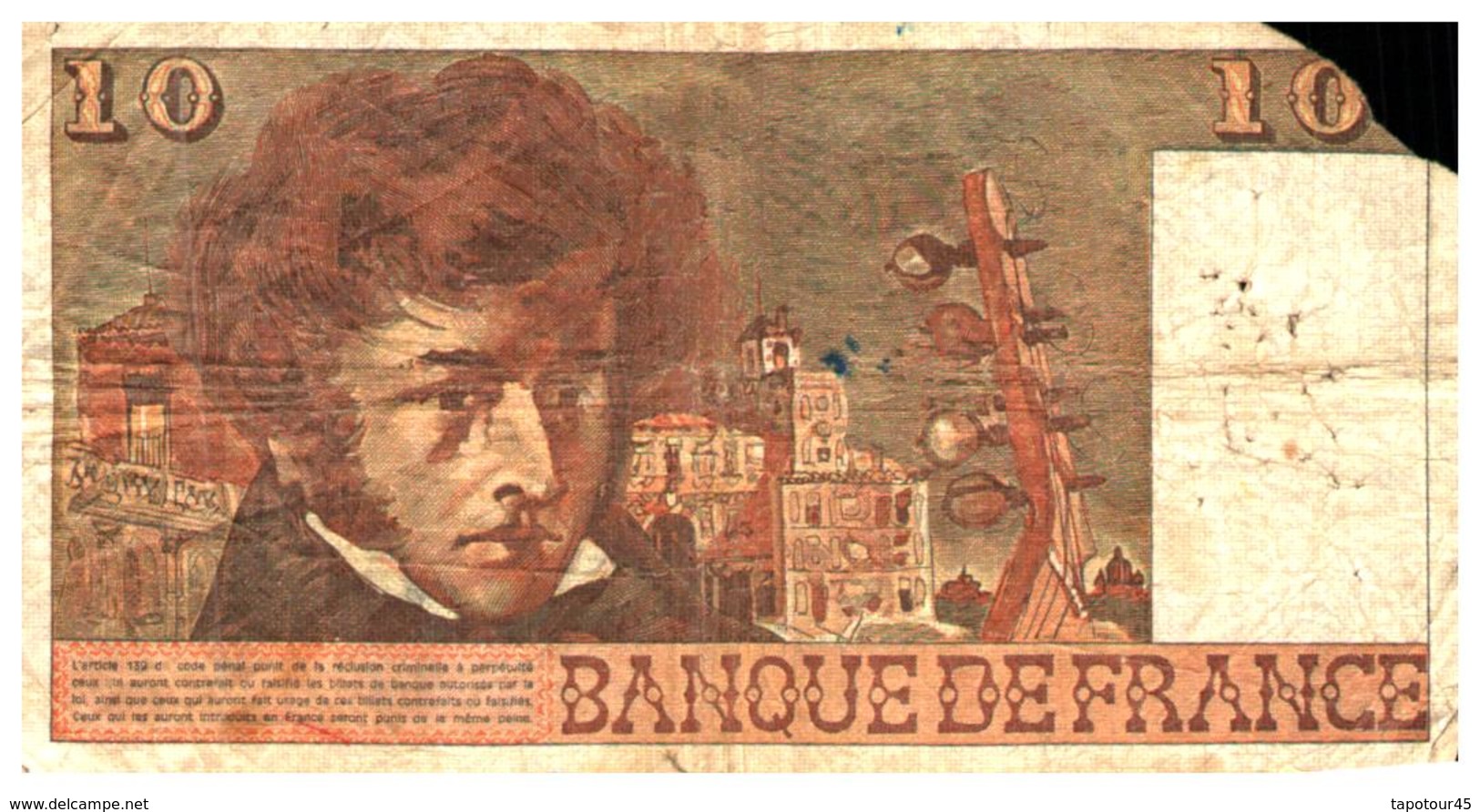 Billet  >  France > 10  Francs  1977 - 10 F 1972-1978 ''Berlioz''