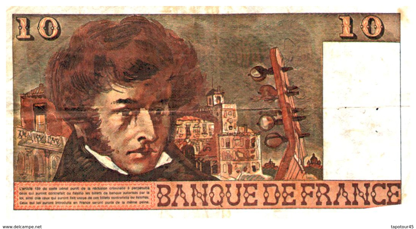 Billet  >  France > 10  Francs 1978 - 10 F 1972-1978 ''Berlioz''