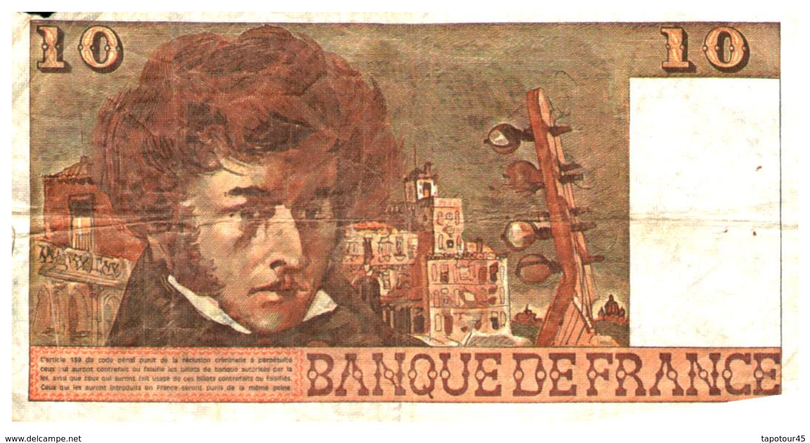 Billet  >  France > 10  Francs  1978 - 10 F 1972-1978 ''Berlioz''