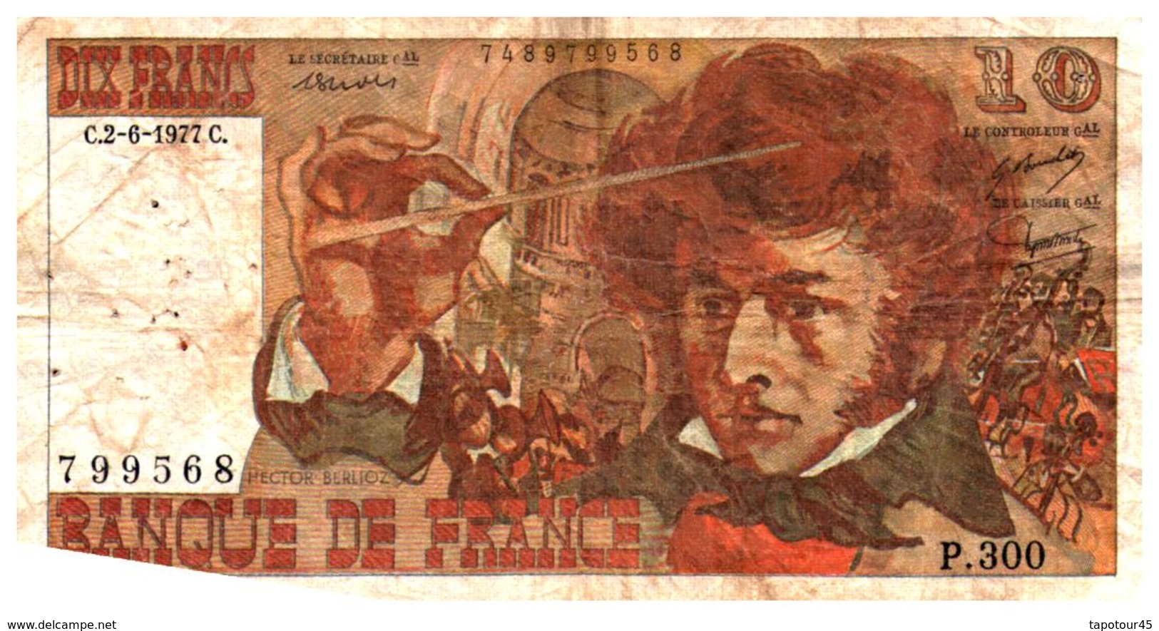 Billet  >  France > 10  Francs  1977 - 10 F 1972-1978 ''Berlioz''