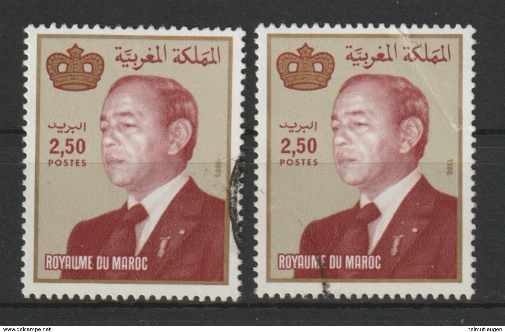 MiNr. 1110  Marokko 1987, 6. April. Freimarken: König Hassan II. - Marokko (1956-...)