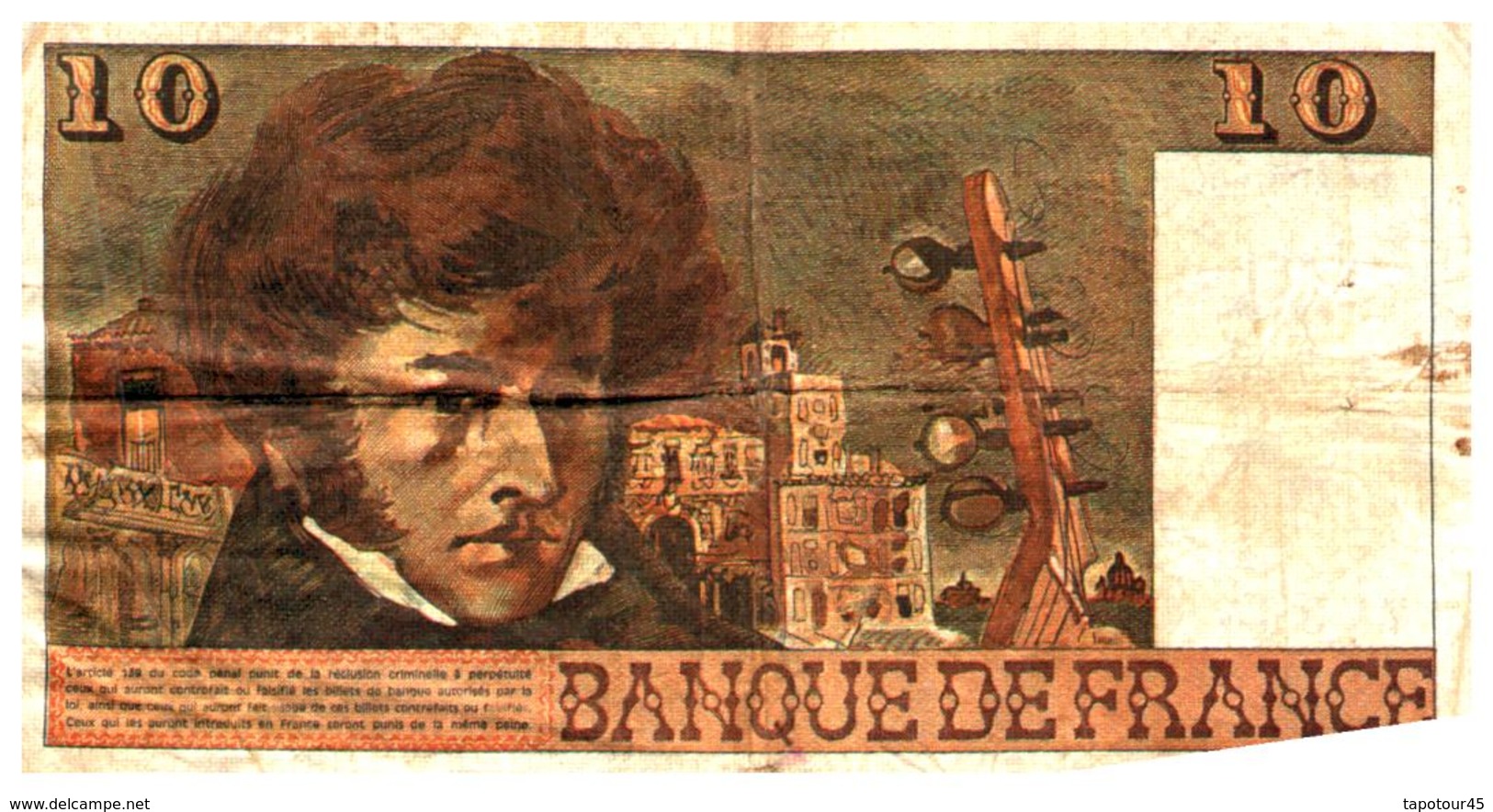 Billet  >  France > 10  Francs  1974 - 10 F 1972-1978 ''Berlioz''