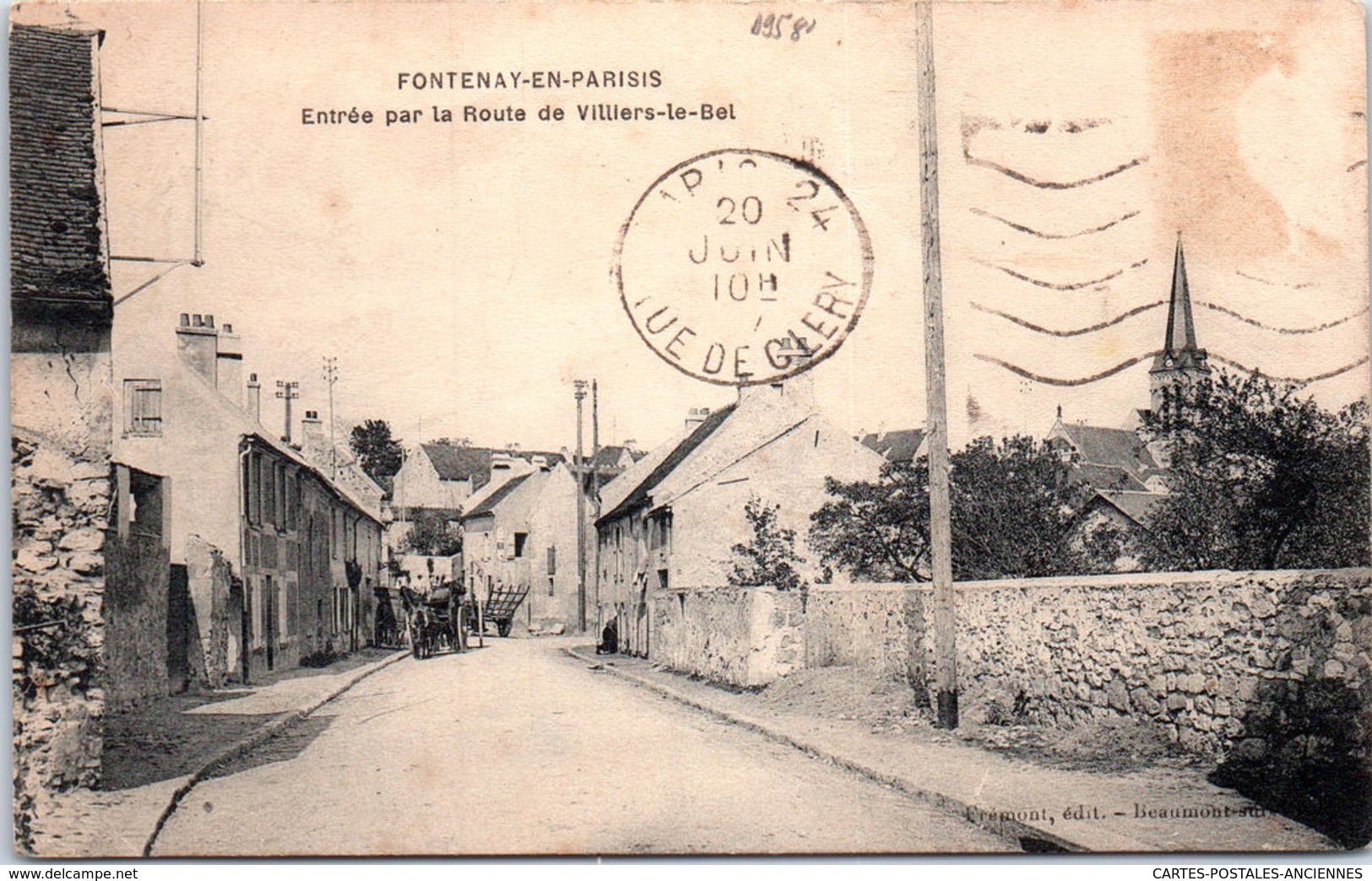 95 FONTENAY EN PARISIS - Entrée Par La Route De Villiers Le Bel - Otros & Sin Clasificación