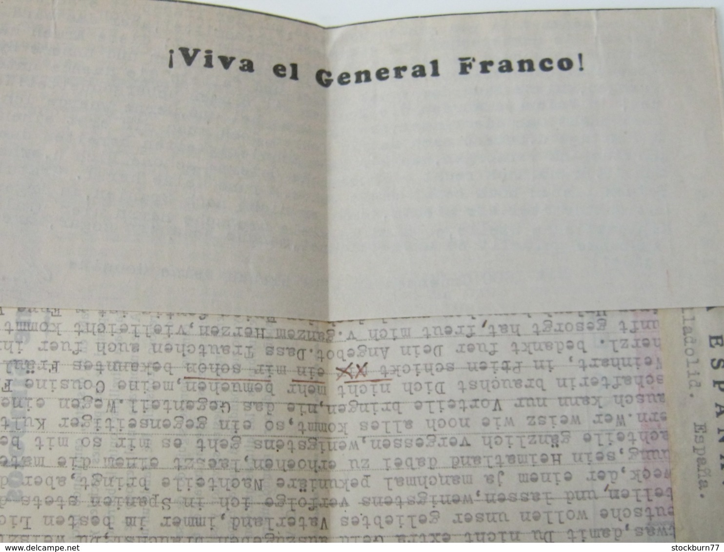 1939, Guerre , Valladolid , Carta Censurado A Alemania - Cartas & Documentos