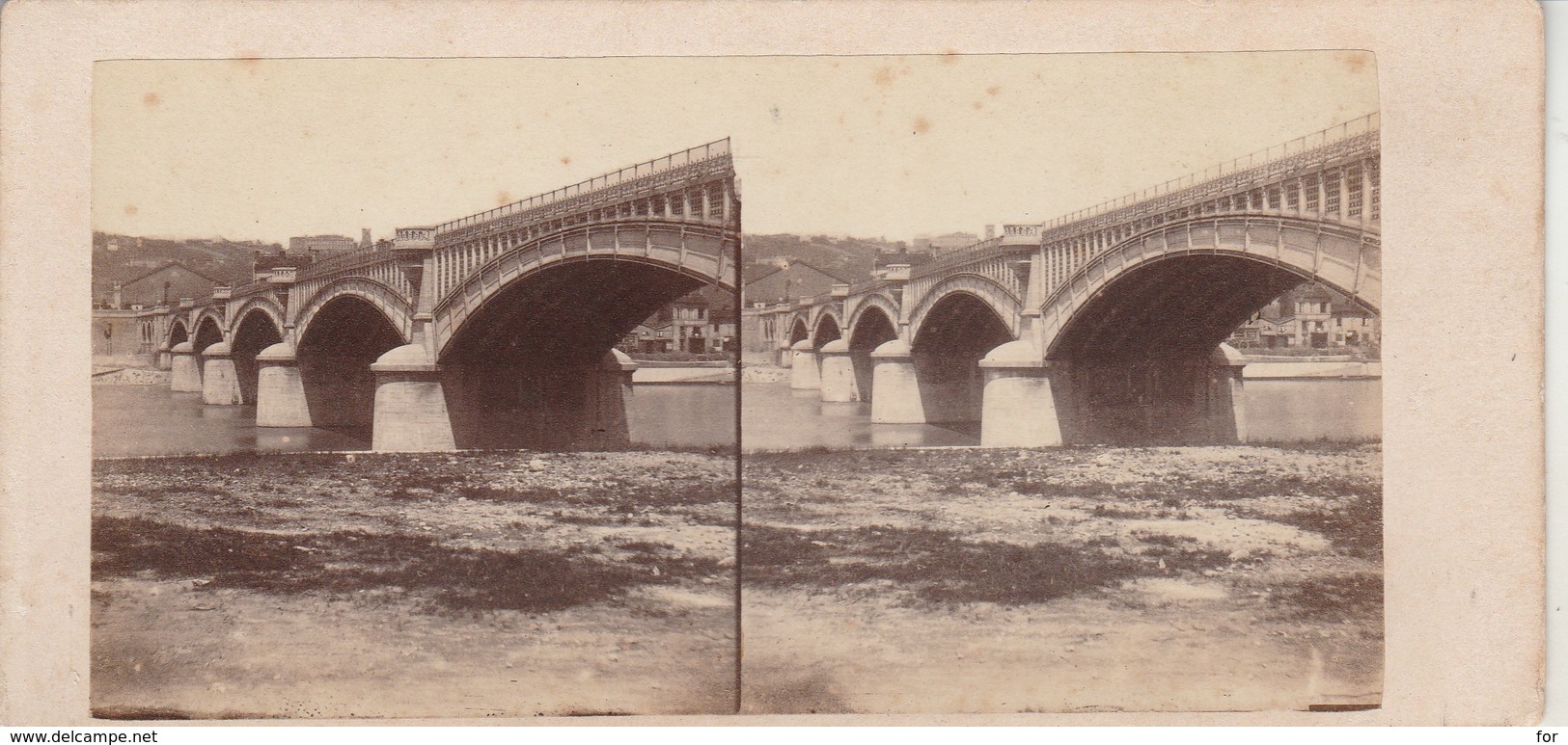 Photos - Stéréo. : LYON : Pont De La Méditérannée - Stereoscopic