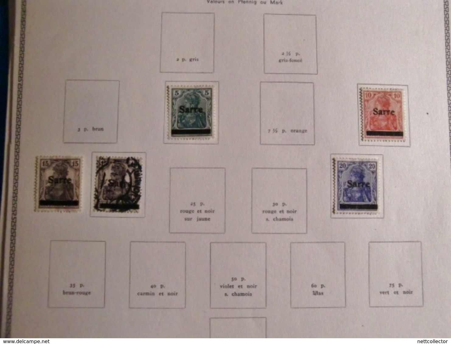 SARRE BELLE COLLECTION AVEC BLOC 1947/48 TIMBRES MAJORITE NEUFS* - Collections, Lots & Series