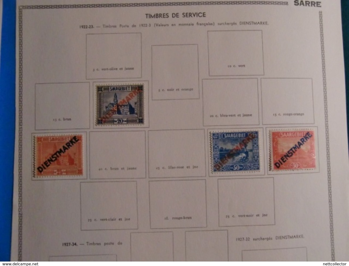 SARRE BELLE COLLECTION AVEC BLOC 1947/48 TIMBRES MAJORITE NEUFS*