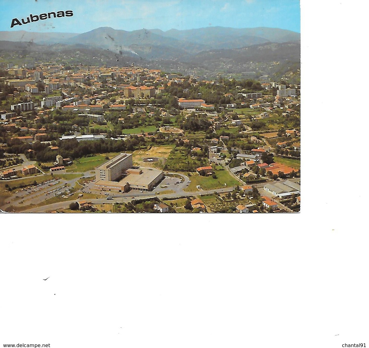 CARTE POSTALE 07 AUBENAS VUE GENERALE VOYAGEE - Aubenas