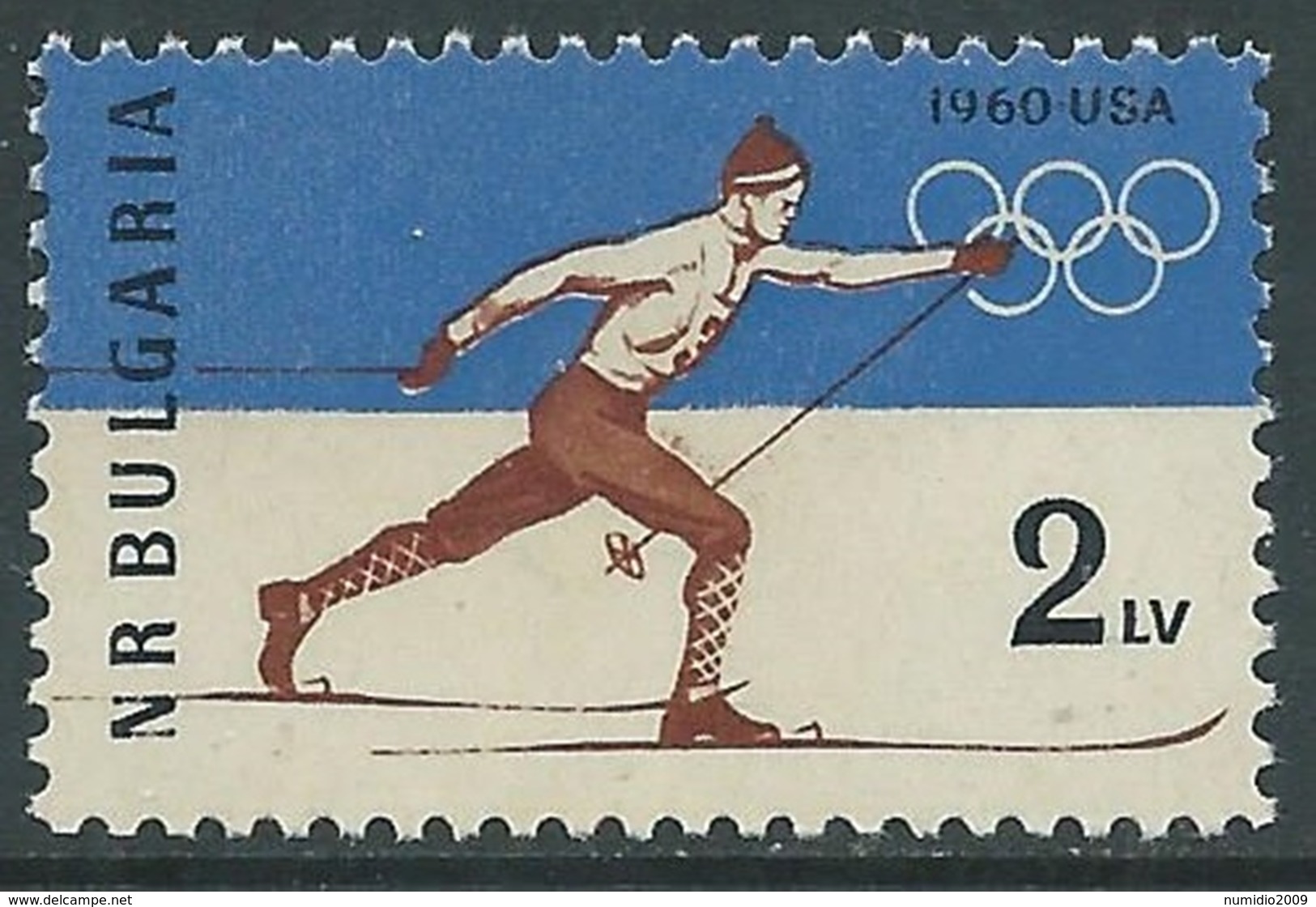 1960 BULGARIA OLIMPIADI INVERNALI DI SQUAW VALLEY MNH ** - F4-8 - Inverno1960: Squaw Valley