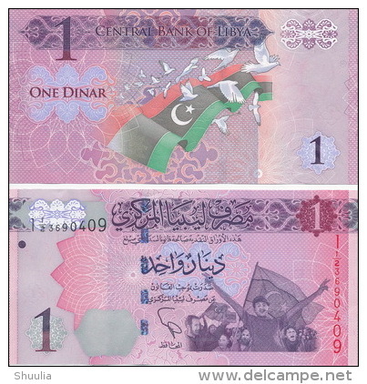 Libya 1 Dinar 2012  Pick 76 UNC - Libye