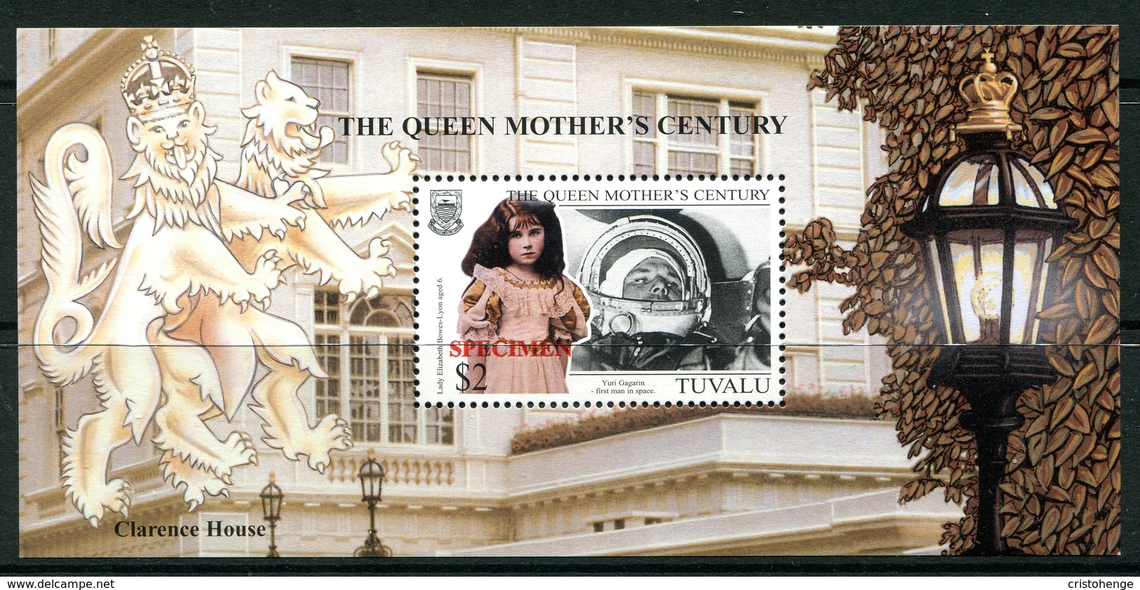 Tuvalu 1999 Queen Elizabeth The Queen Mothers Century - SPECIMEN - MS MNH (SG MS850) - Tuvalu