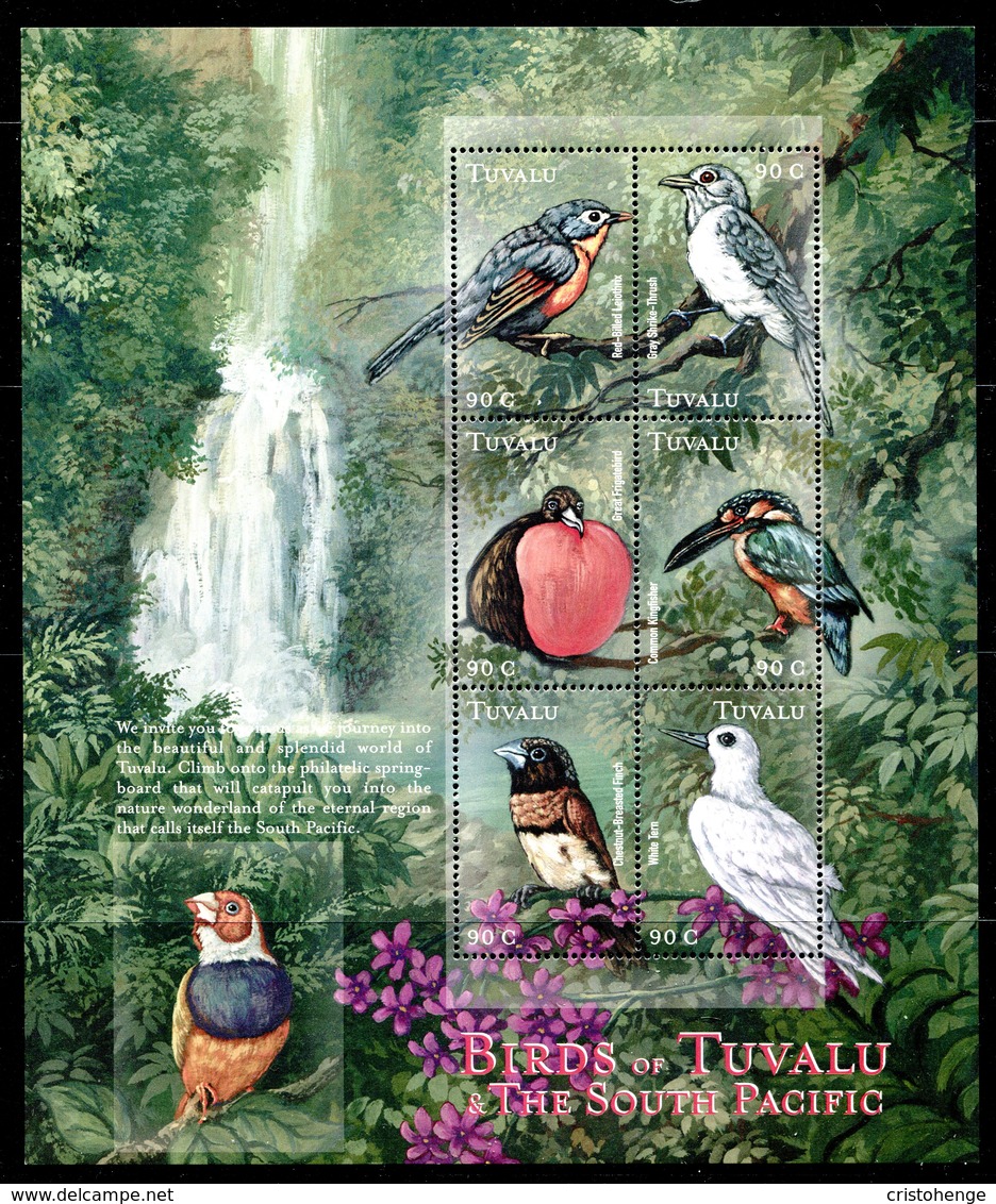 Tuvalu 2000 South Pacific Birds Sheetlet (3) Set MNH (SG 933-950) - Tuvalu