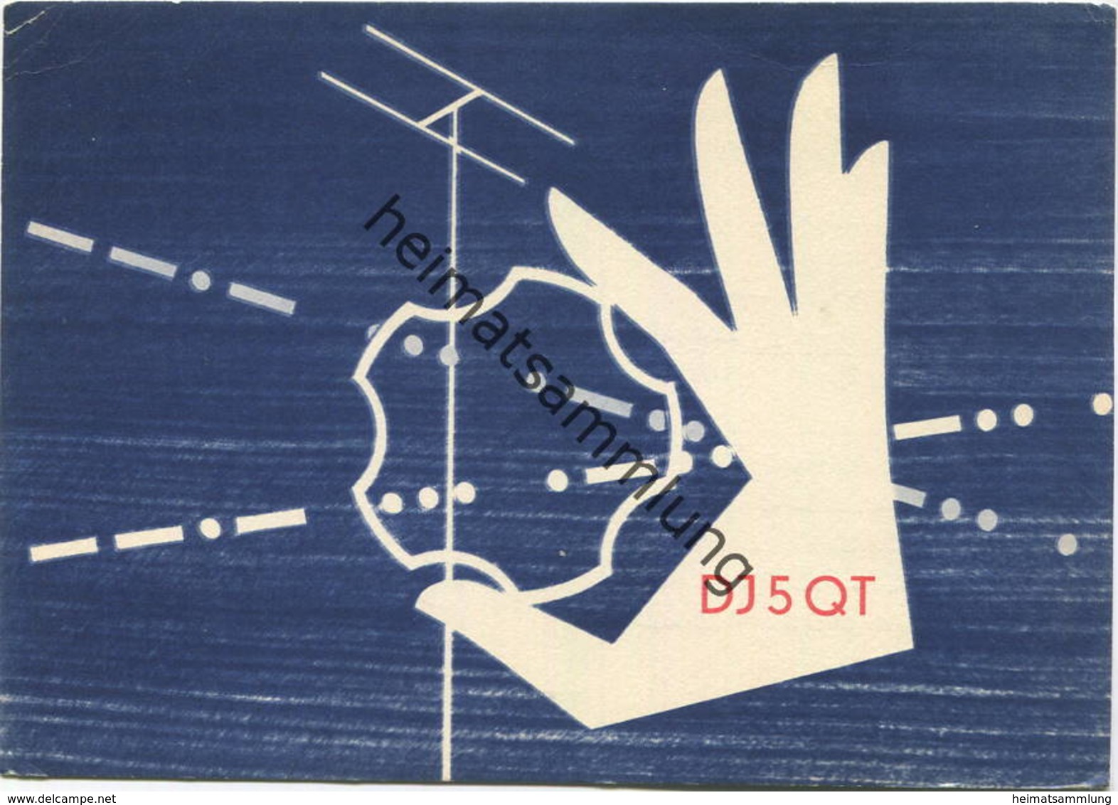 QSL - Funkkarte - DJ5QT - Erlangen - 1960 - Amateurfunk