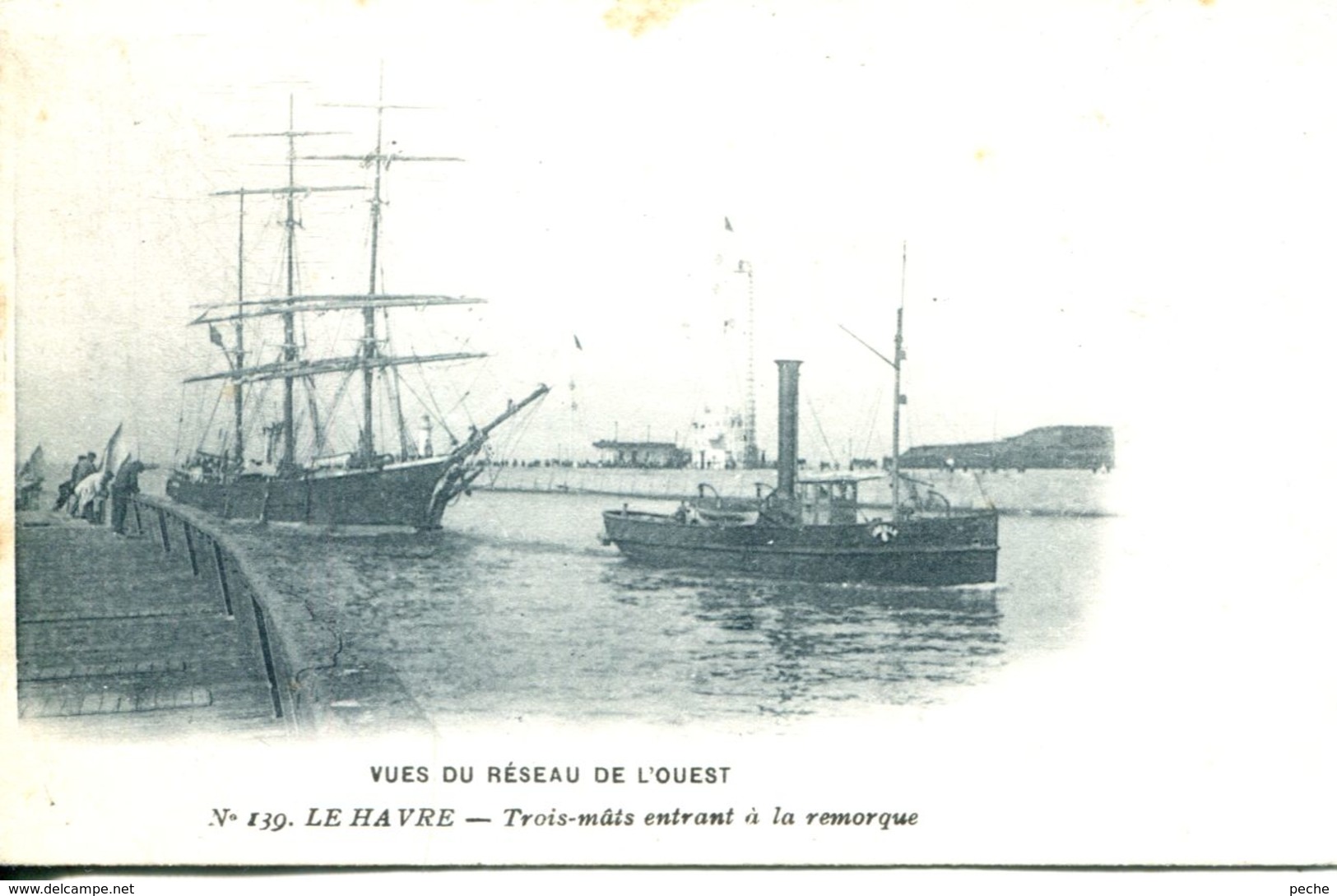 N°68335 -cpa Le Havre -trois Mats Entrant à La Remorque- - Rimorchiatori