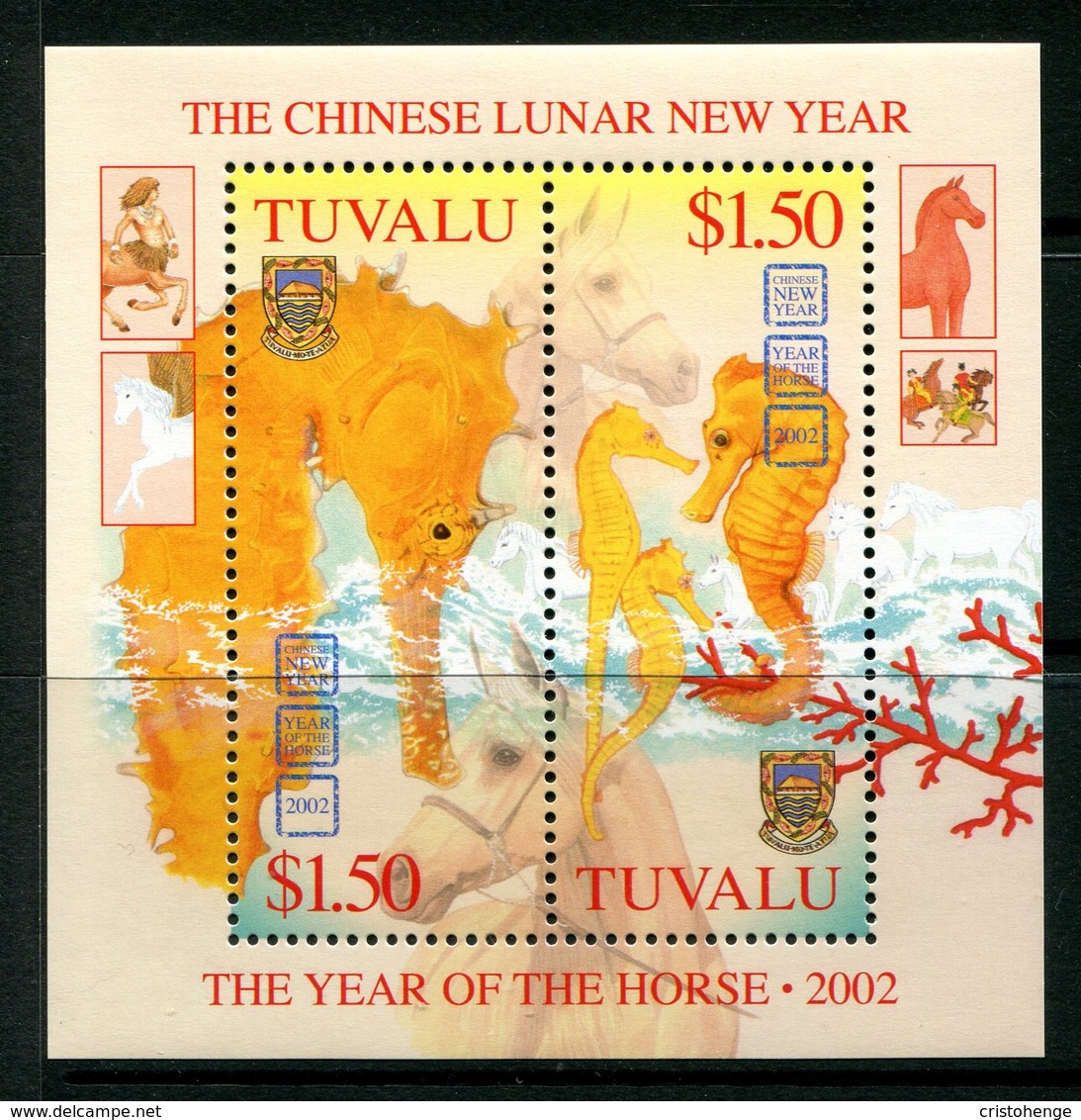 Tuvalu 2003 End Of Chinese New Year - Year Of The Horse MS MNH (SG MS1082) - Tuvalu