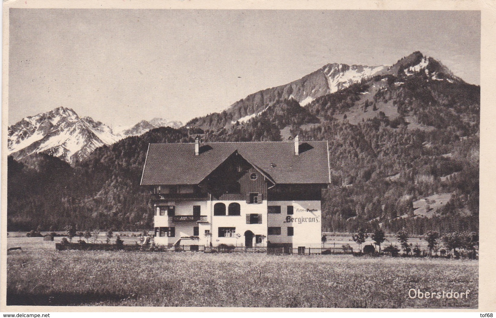 Oberstdorf 1918 Hotel Pension Bergkranz - Oberstdorf