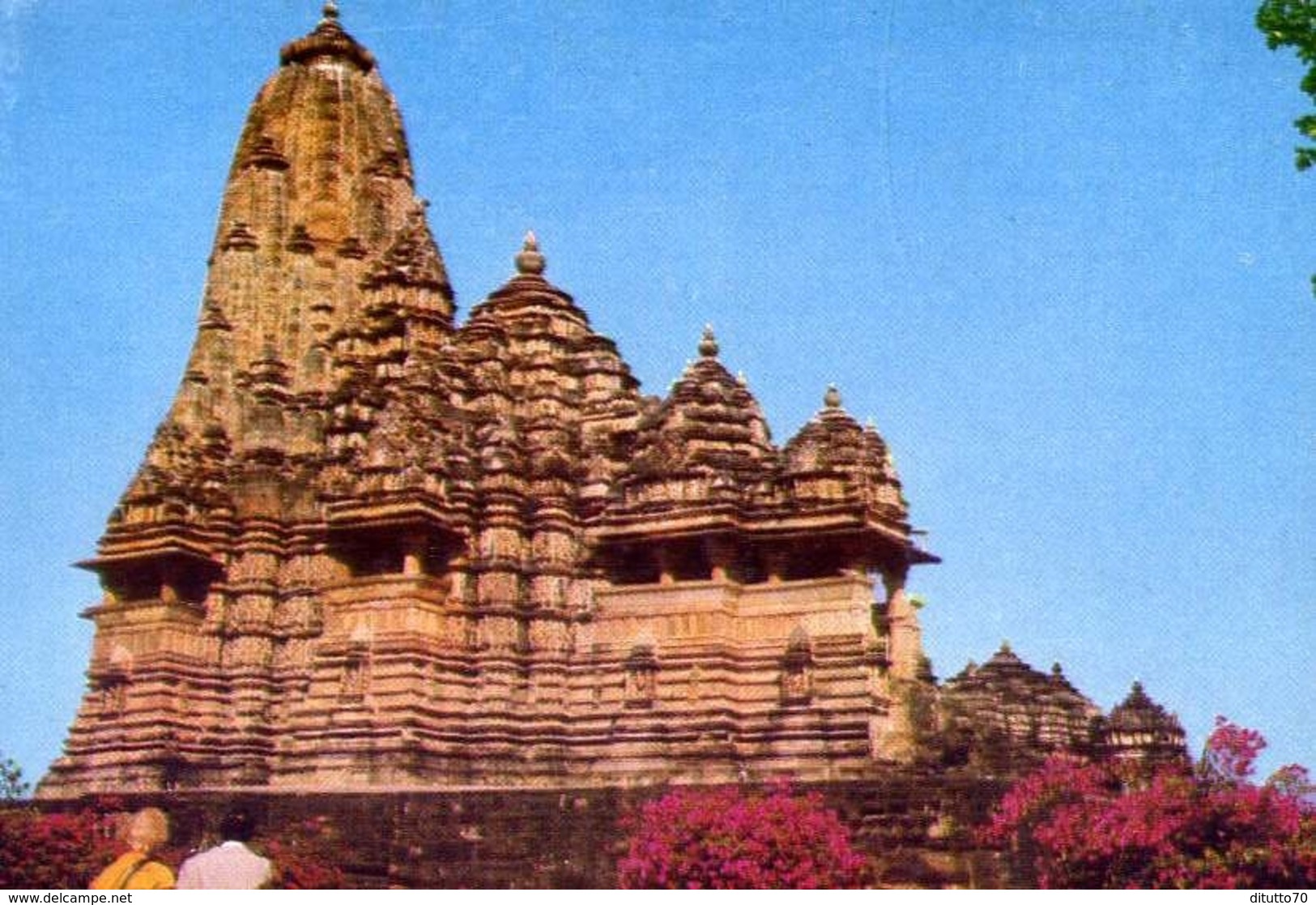 Kandharya Maha Deva Temple - Khajurao - Formato Grande Non Viaggiata – E 9 - India